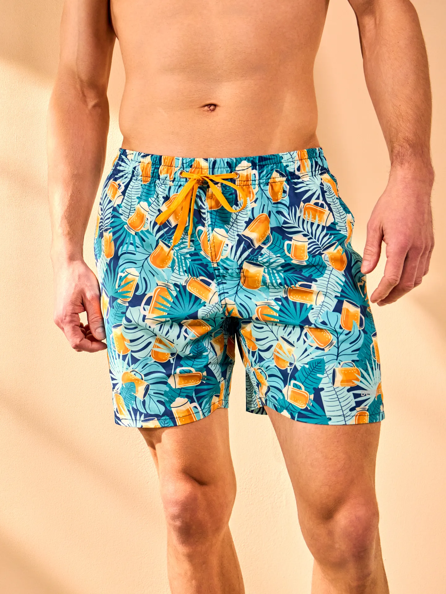 Bermudas alegres para hombre Cerveza tropical - Image 4