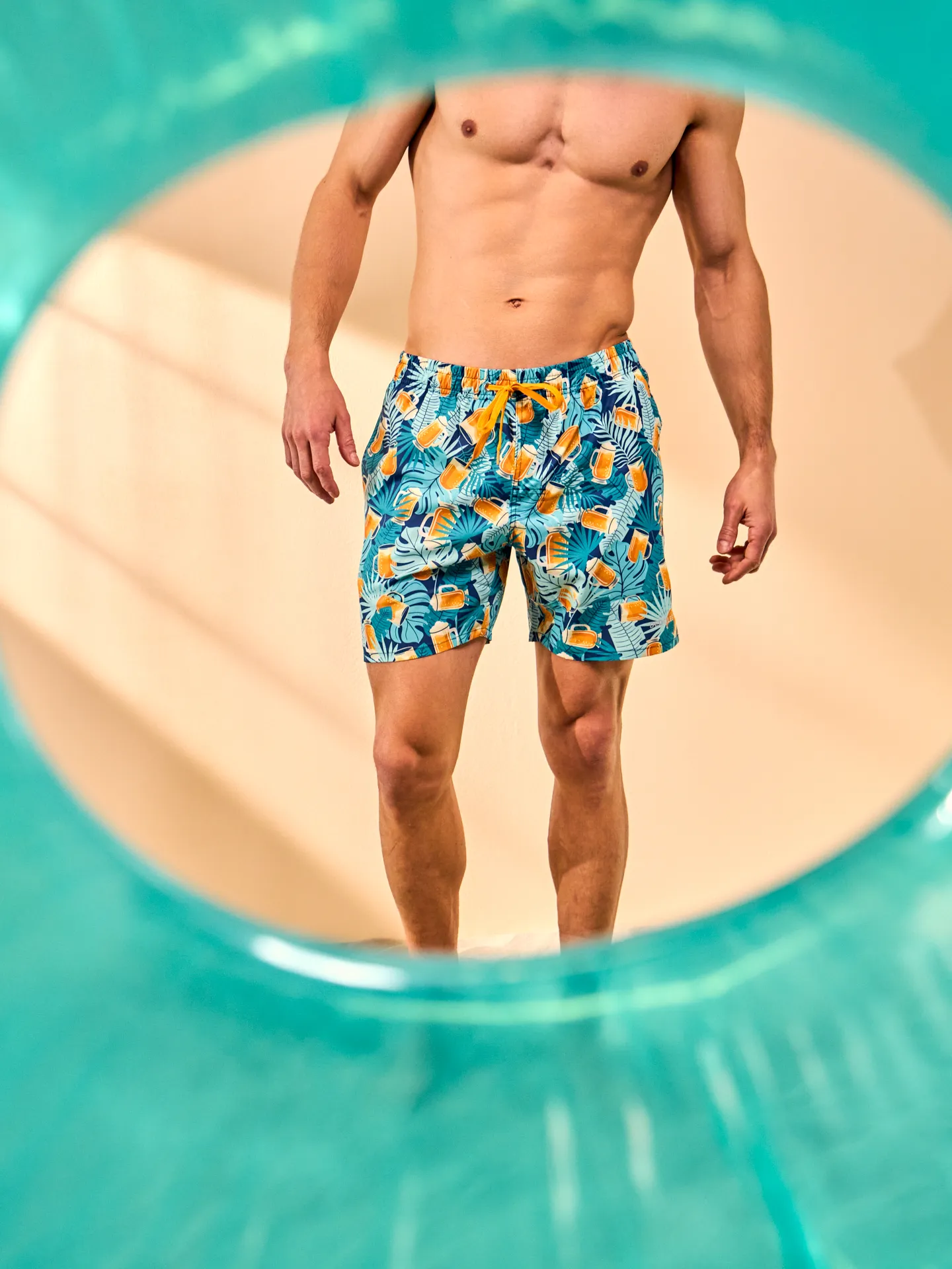 Bermudas alegres para hombre Cerveza tropical - Image 5