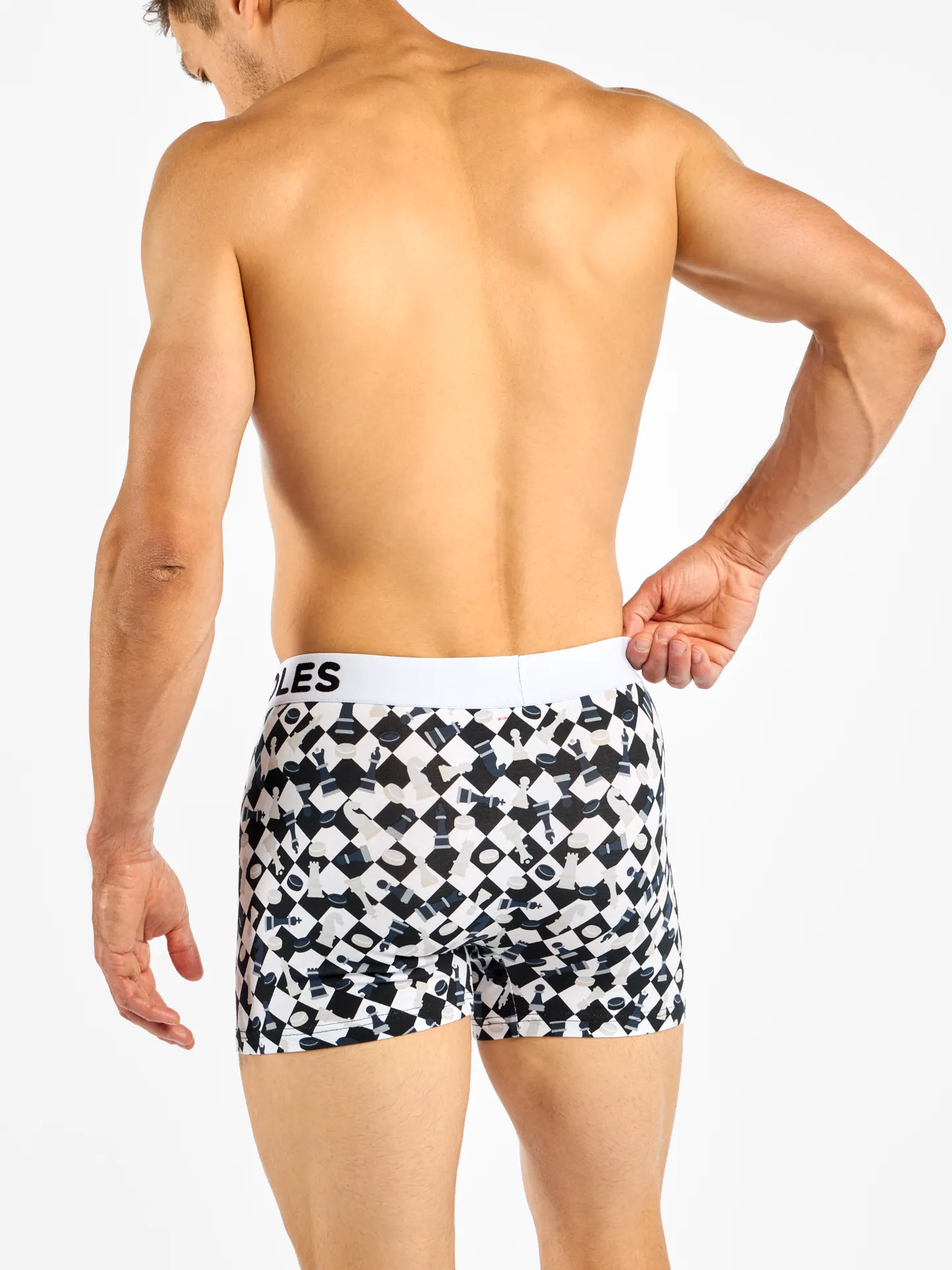 Bóxeres alegres para hombre Damas y ajedrez - Image 4
