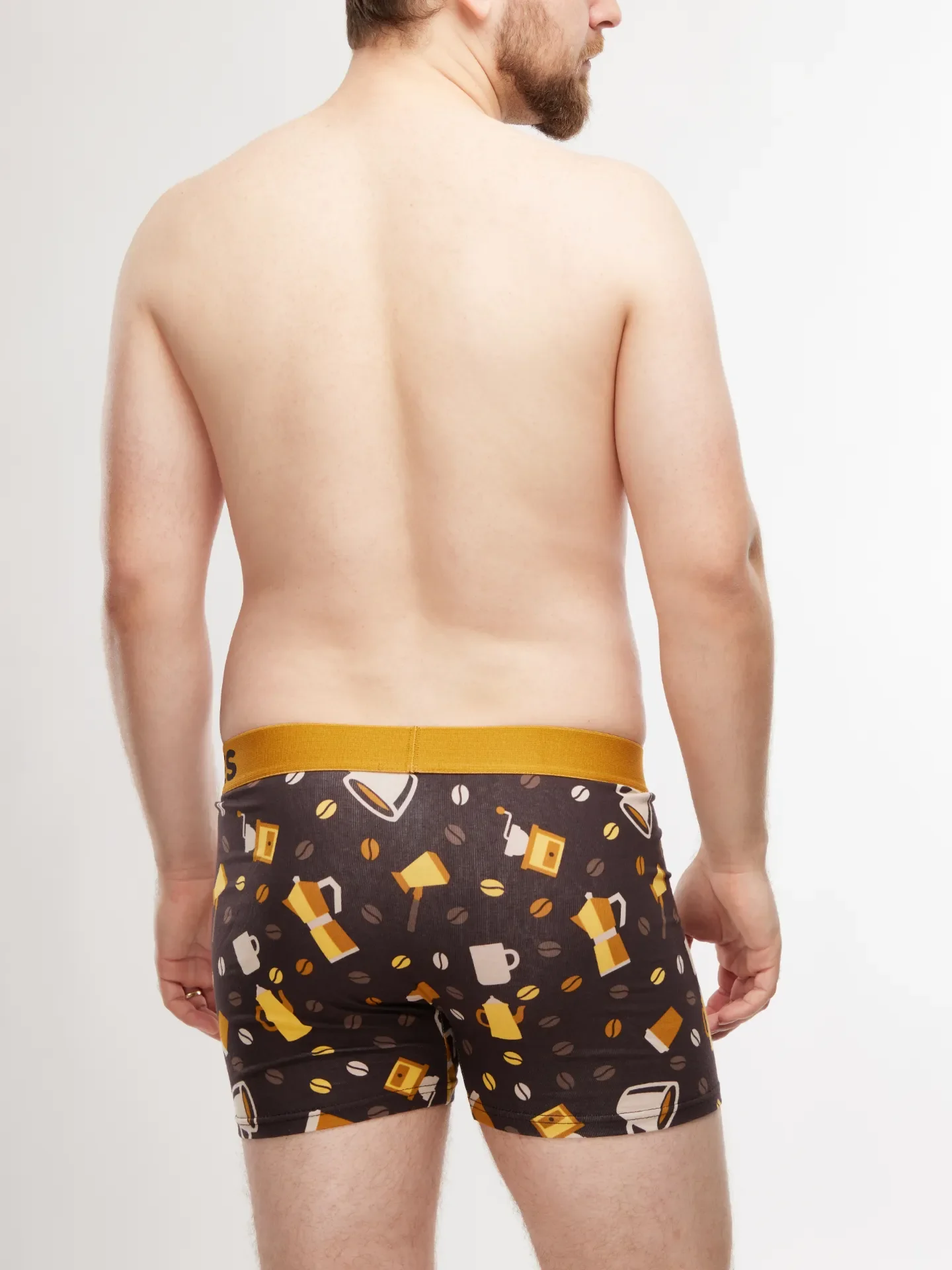 Bóxeres alegres para hombre Granos de café - Image 4