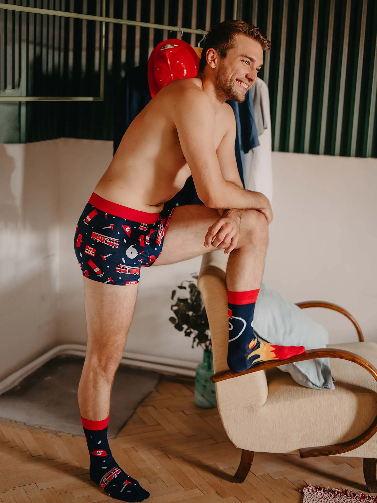 Bóxeres alegres para hombre Bombero - Image 7