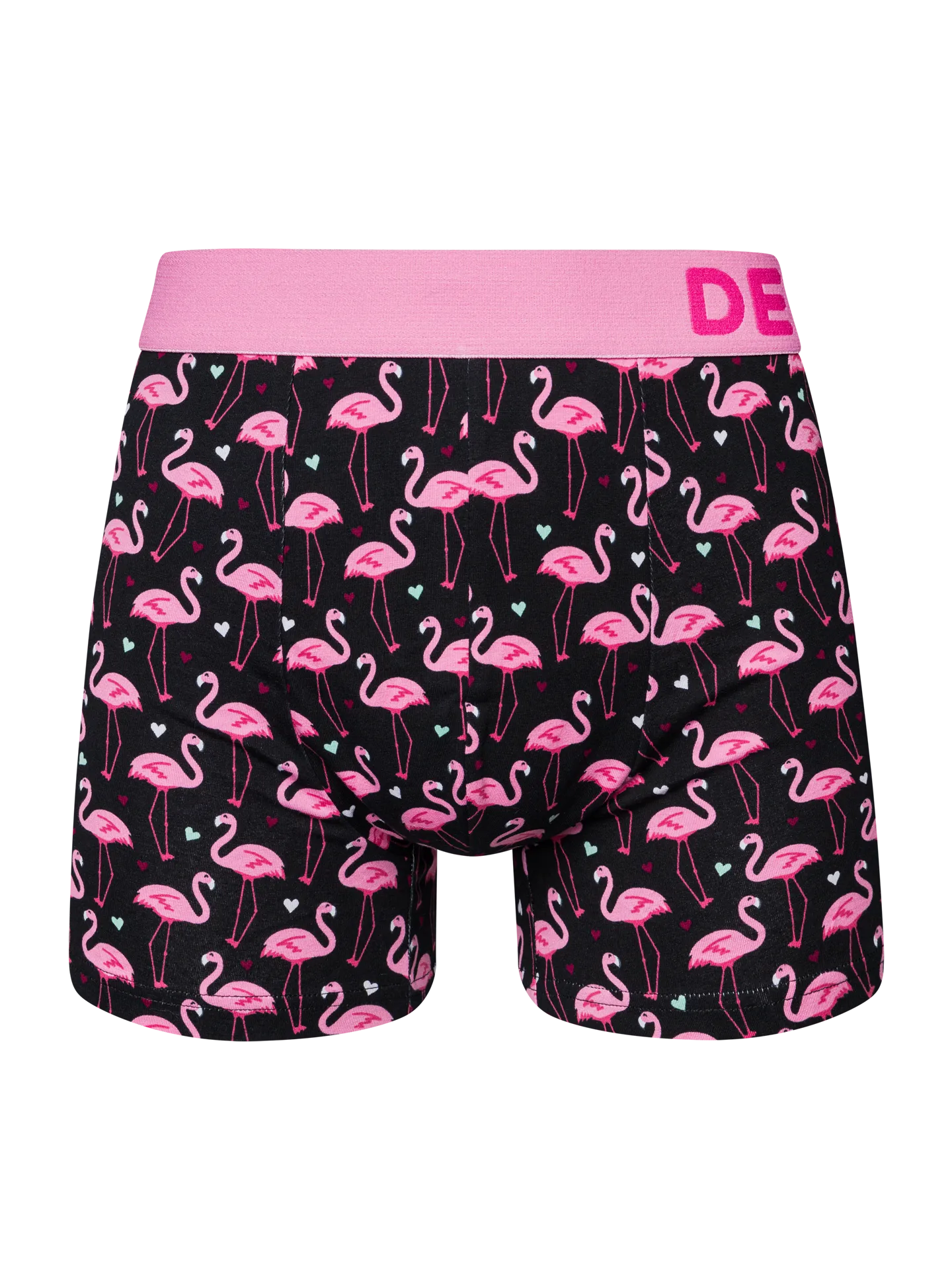 Bóxeres alegres para hombre Flamencos y corazones