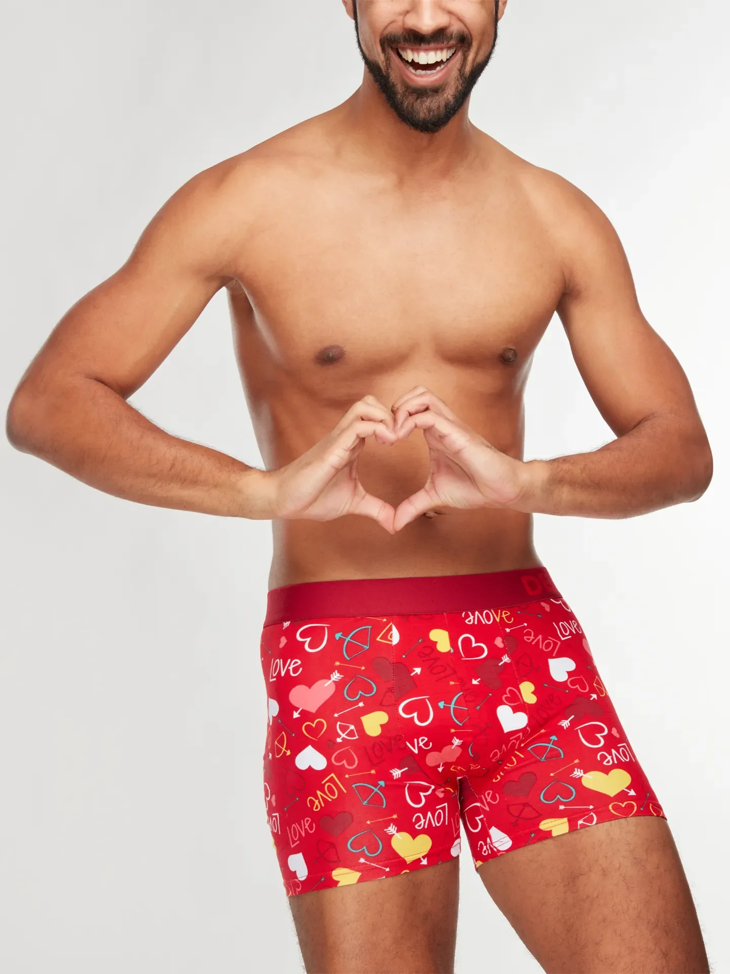Bóxeres alegres para hombre Corazones - Image 3