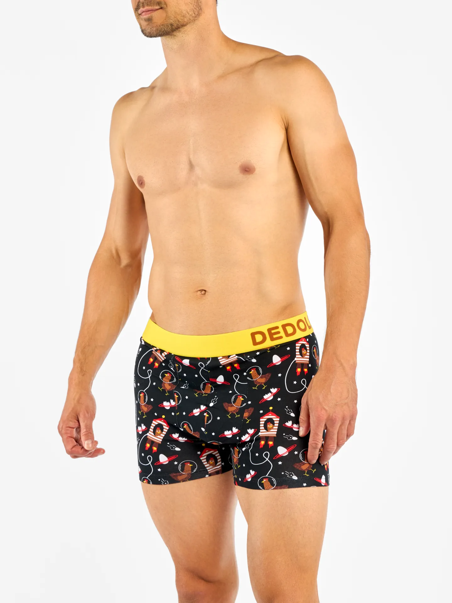 Bóxeres alegres para hombre Gallina astronauta - Image 3
