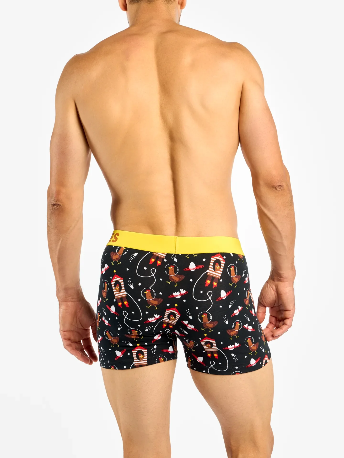 Bóxeres alegres para hombre Gallina astronauta - Image 4
