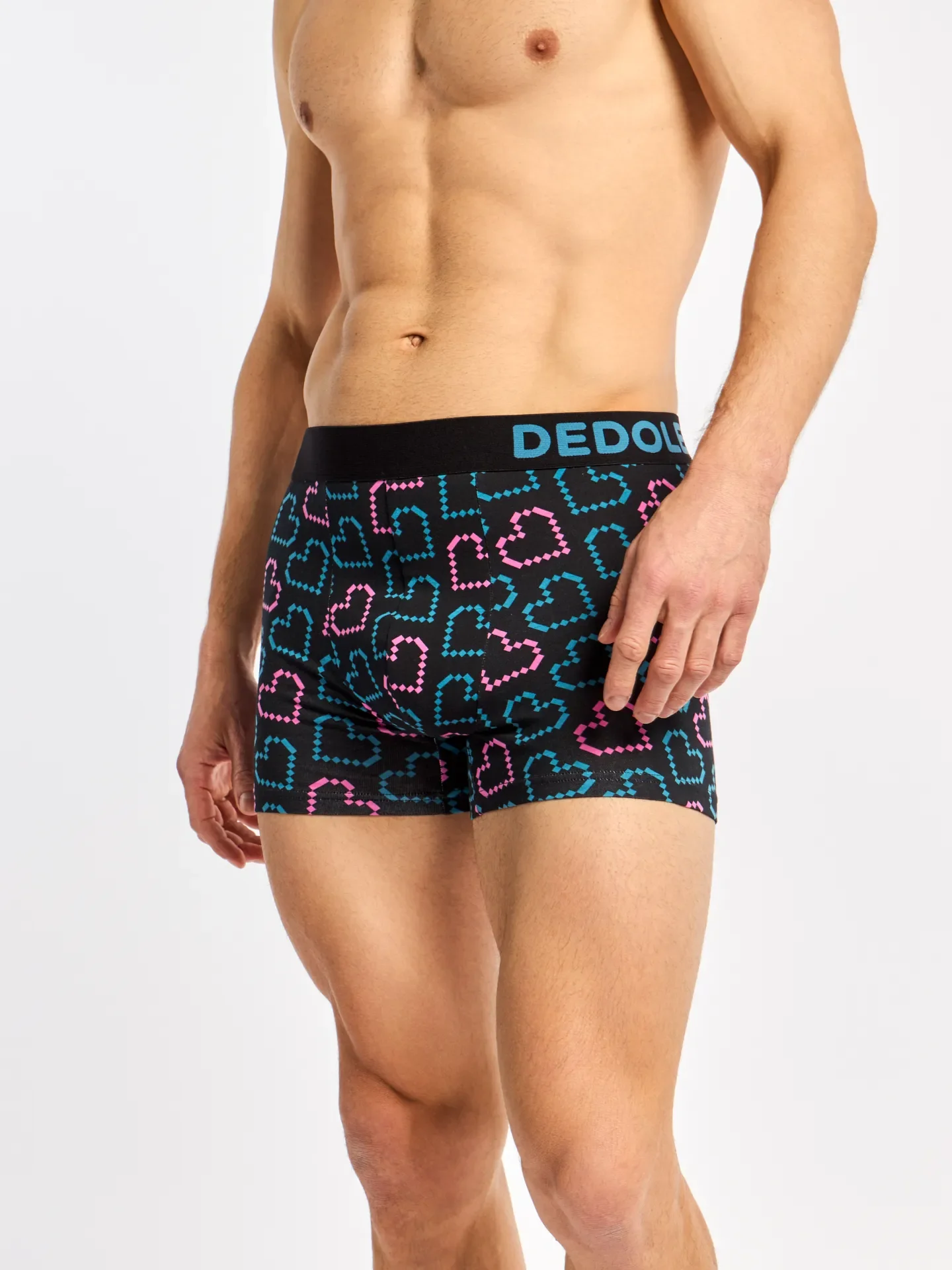 Bóxeres alegres para hombre Corazones de píxel - Image 5
