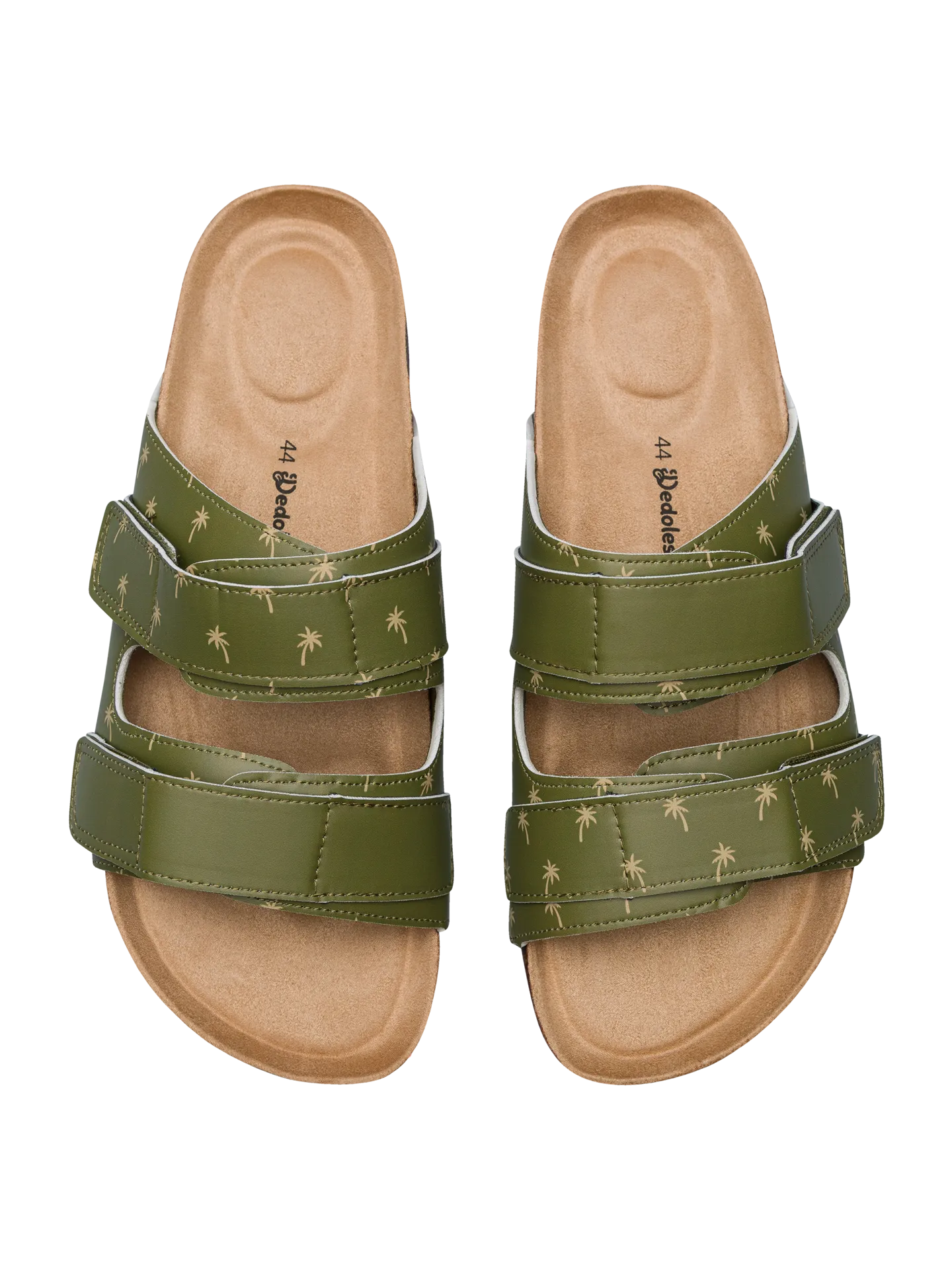 Sandalias con suela de corcho para hombre Palmeras