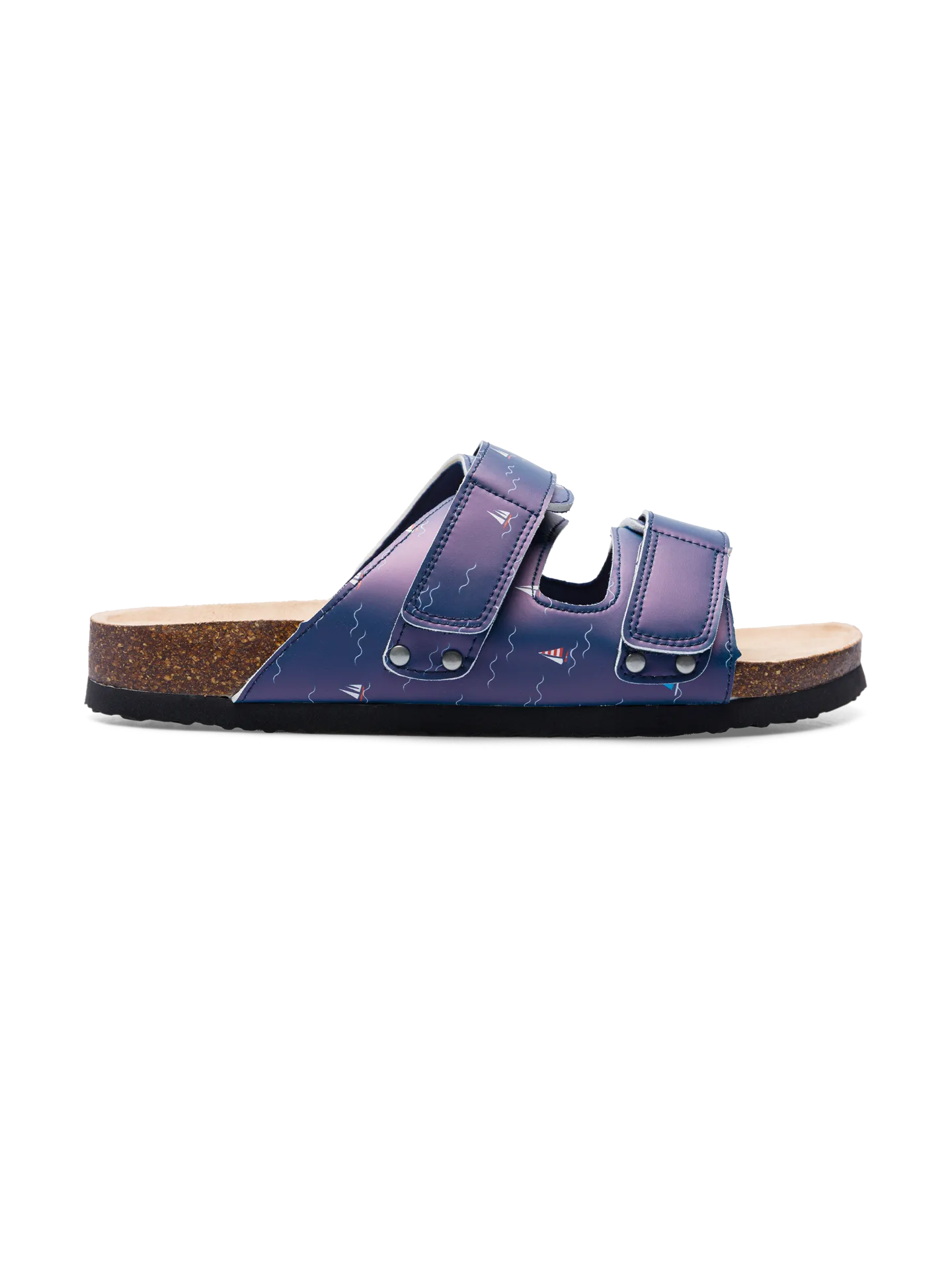 Sandalias con suela de corcho para hombre Veleros en el mar - Image 3