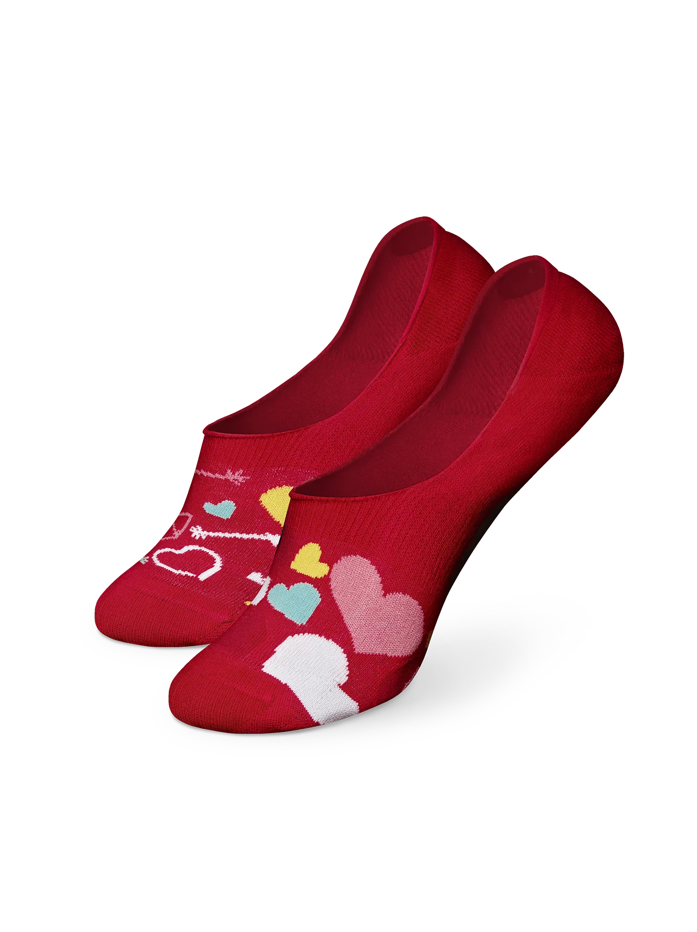 Calcetines invisibles alegres Corazones