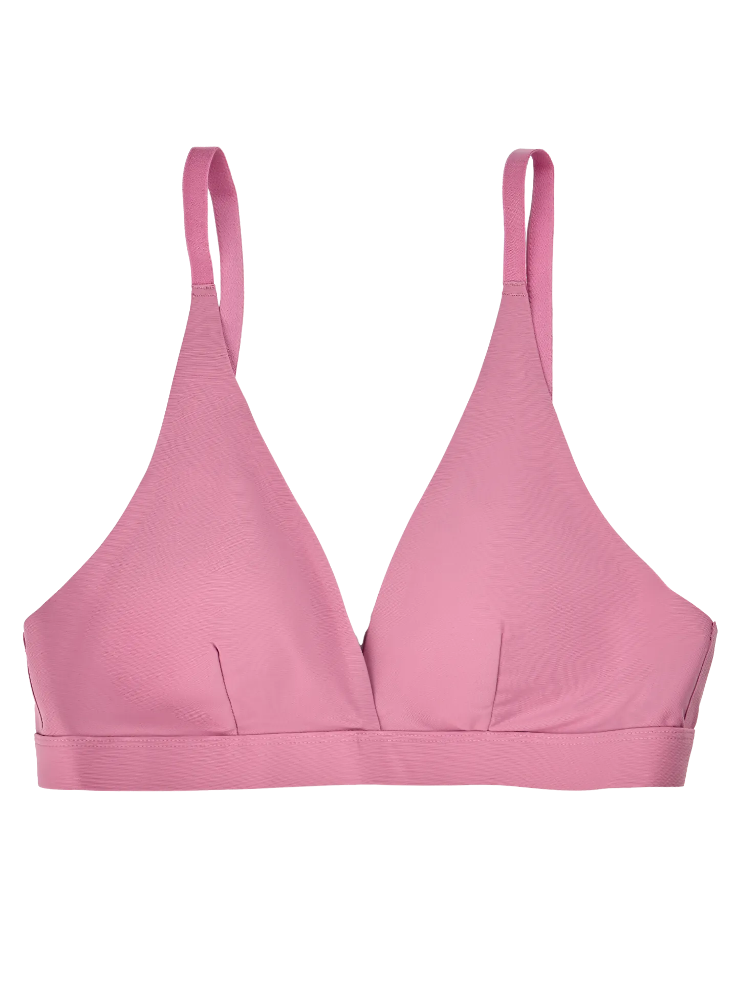 Bralette triangular sin costuras para mujer Rosa envejecido