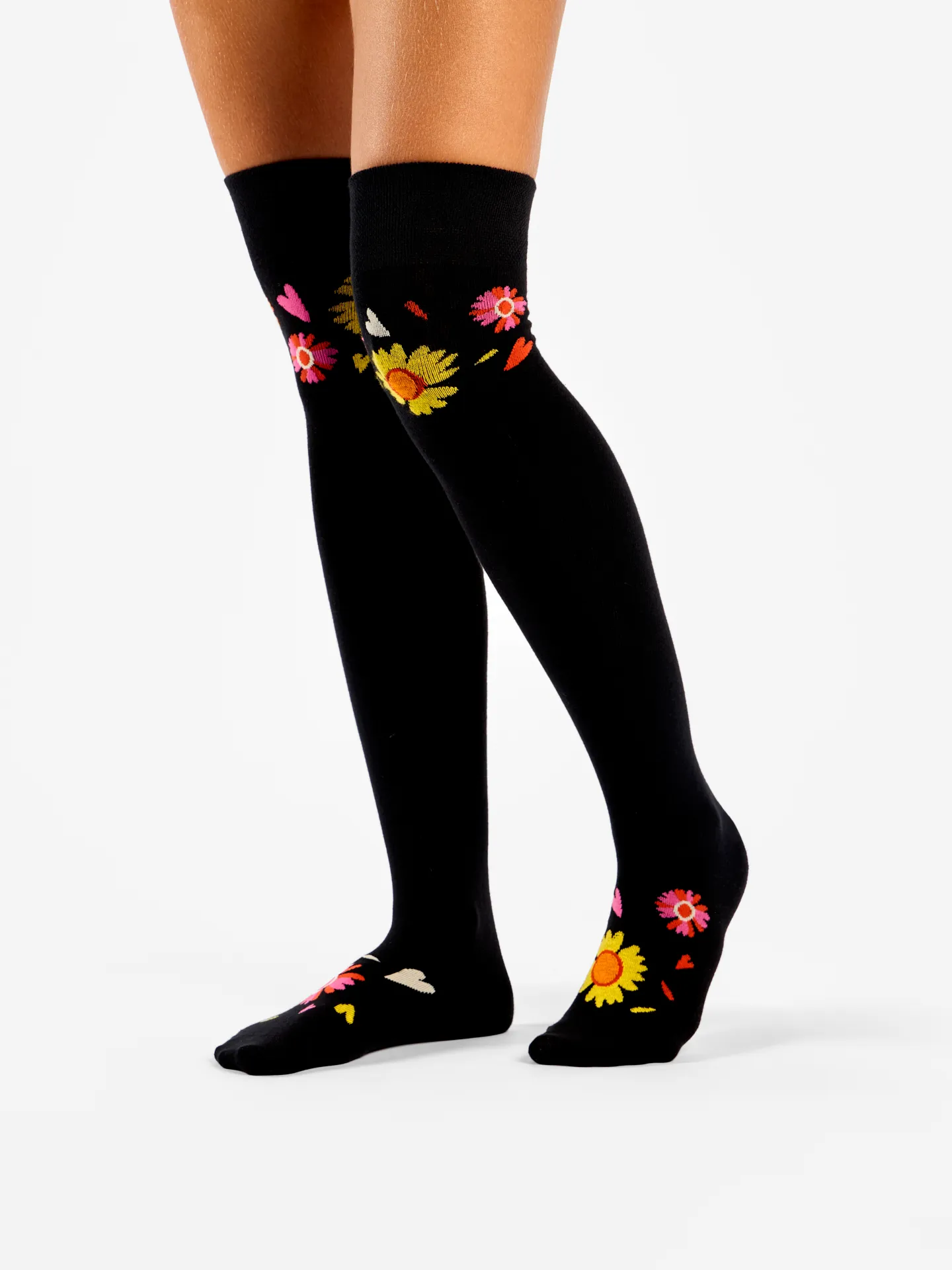 Calcetines alegres por encima de la rodilla Me quiere, no me quiere - Image 2