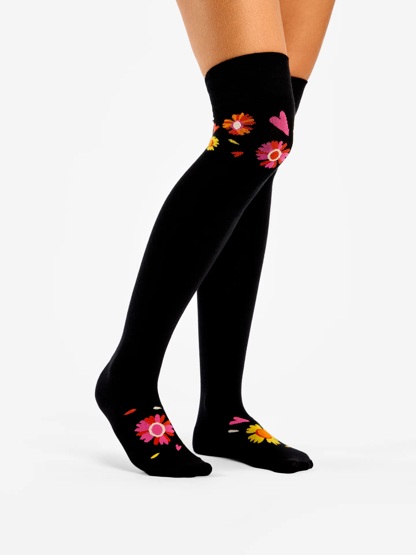 Calcetines alegres por encima de la rodilla Me quiere, no me quiere - Image 3
