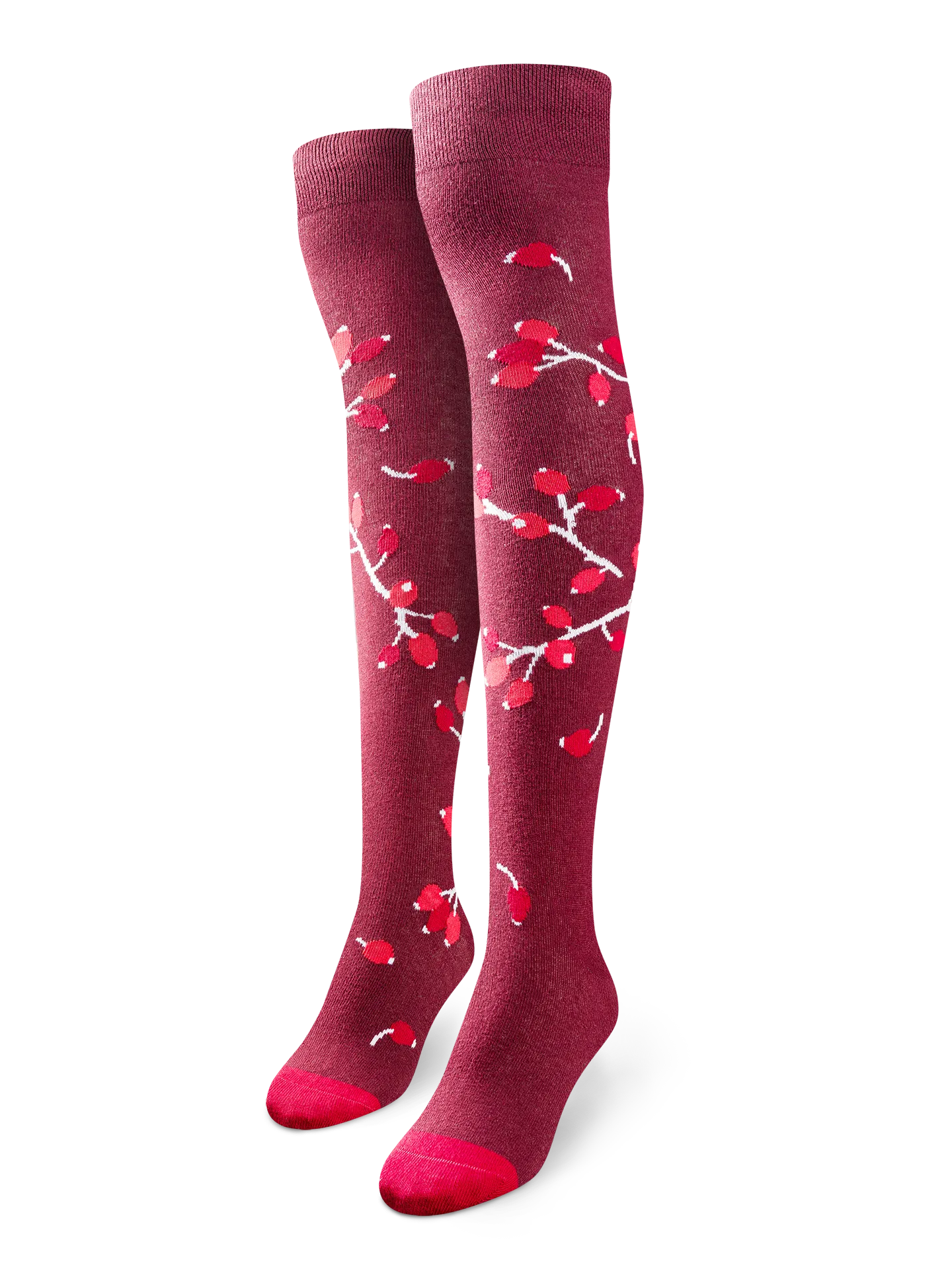 Calcetines alegres por encima de la rodilla Escaramujo maduro