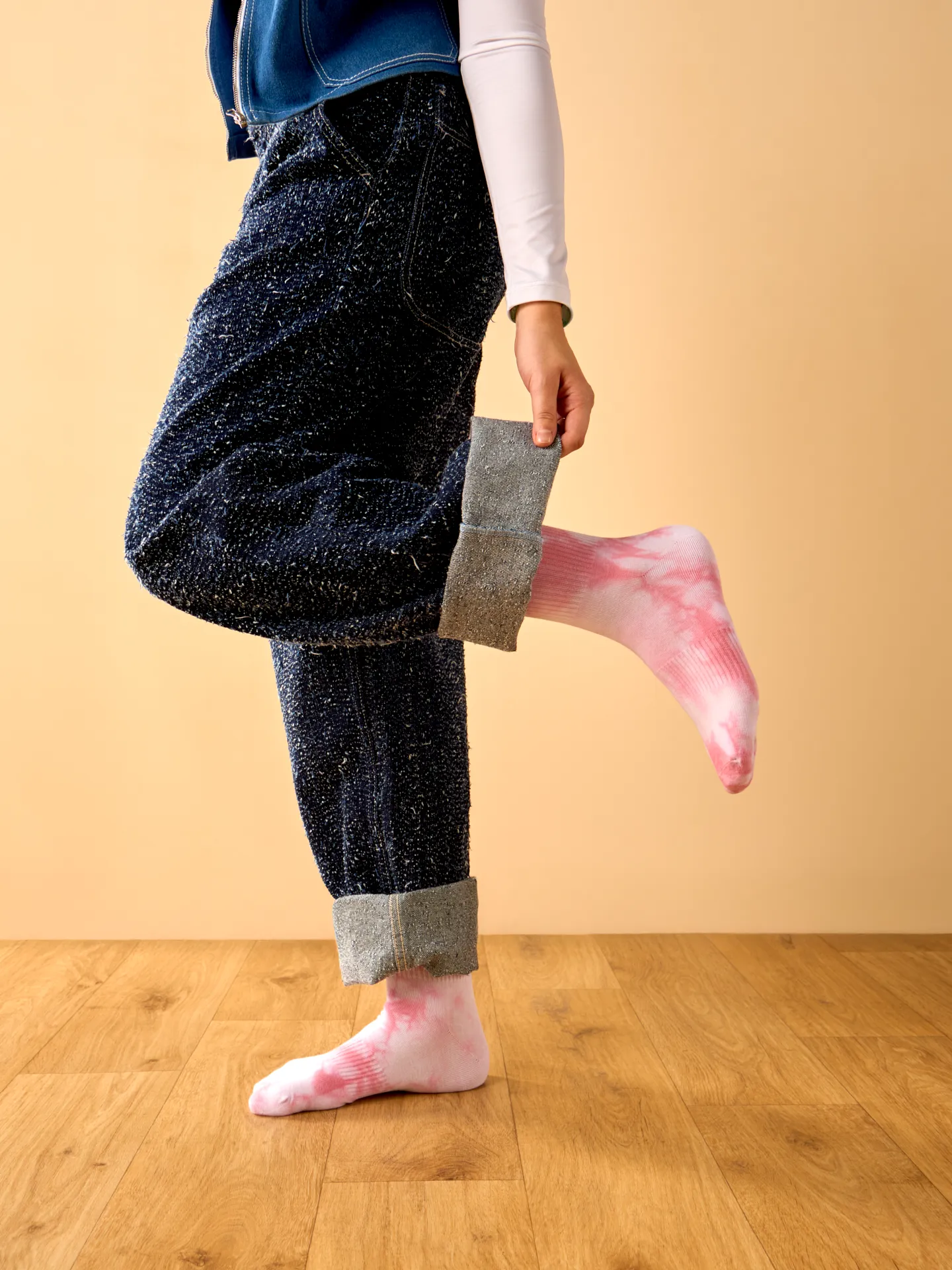 Calcetines de deporte Rosa efecto desteñido - Image 3