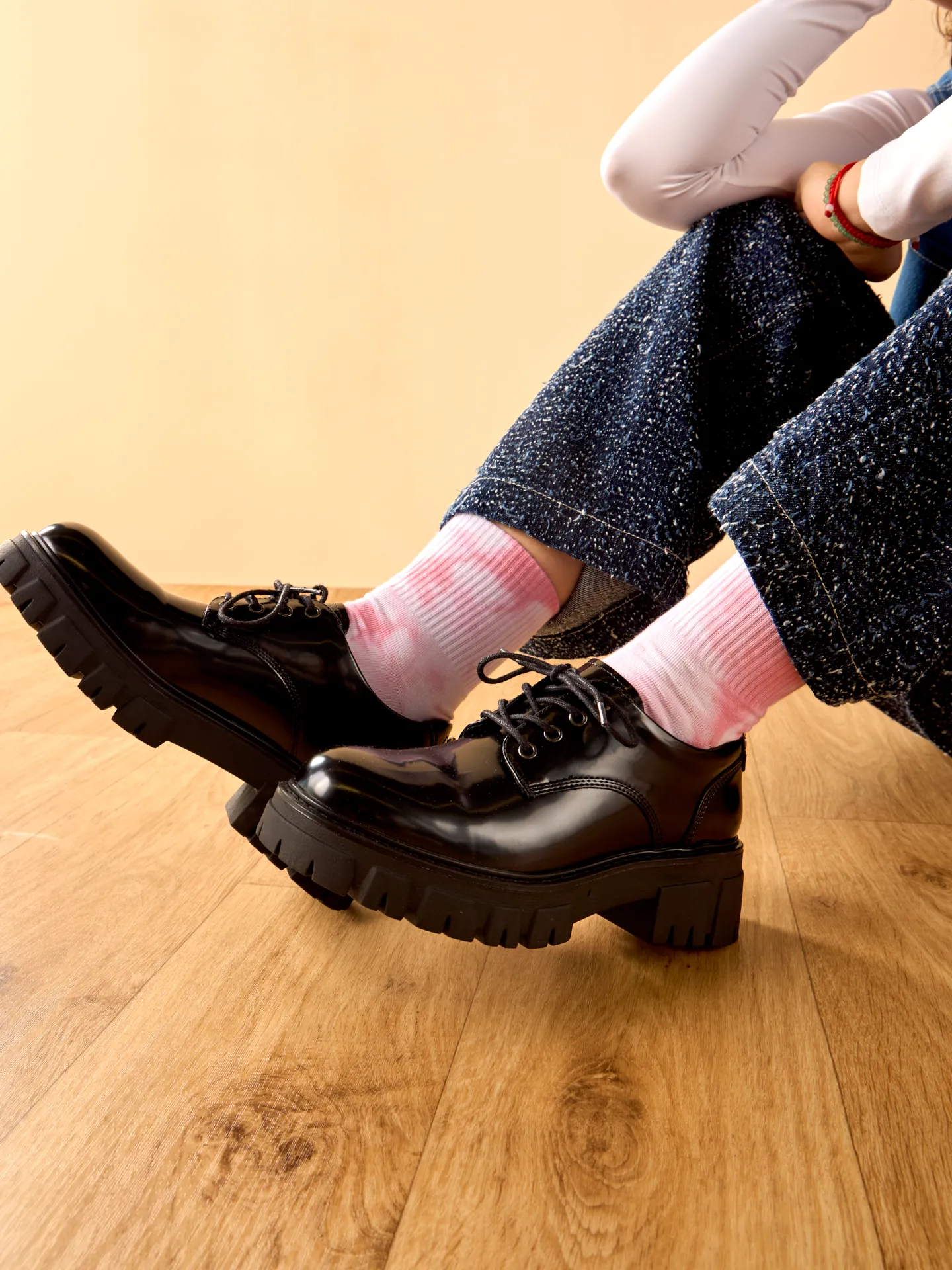 Calcetines de deporte Rosa efecto desteñido - Image 4
