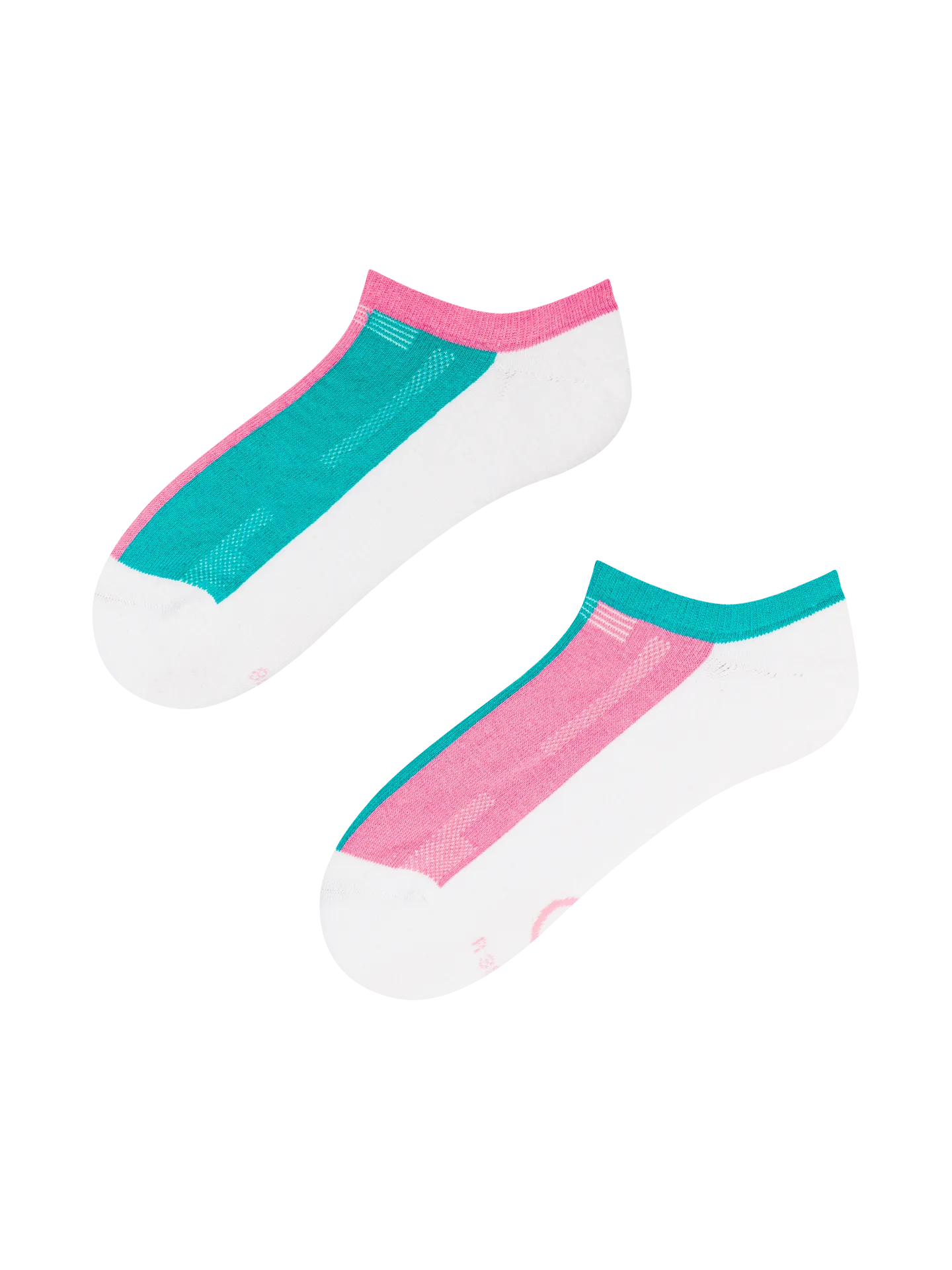 Calcetines funcionales rosa y turquesa