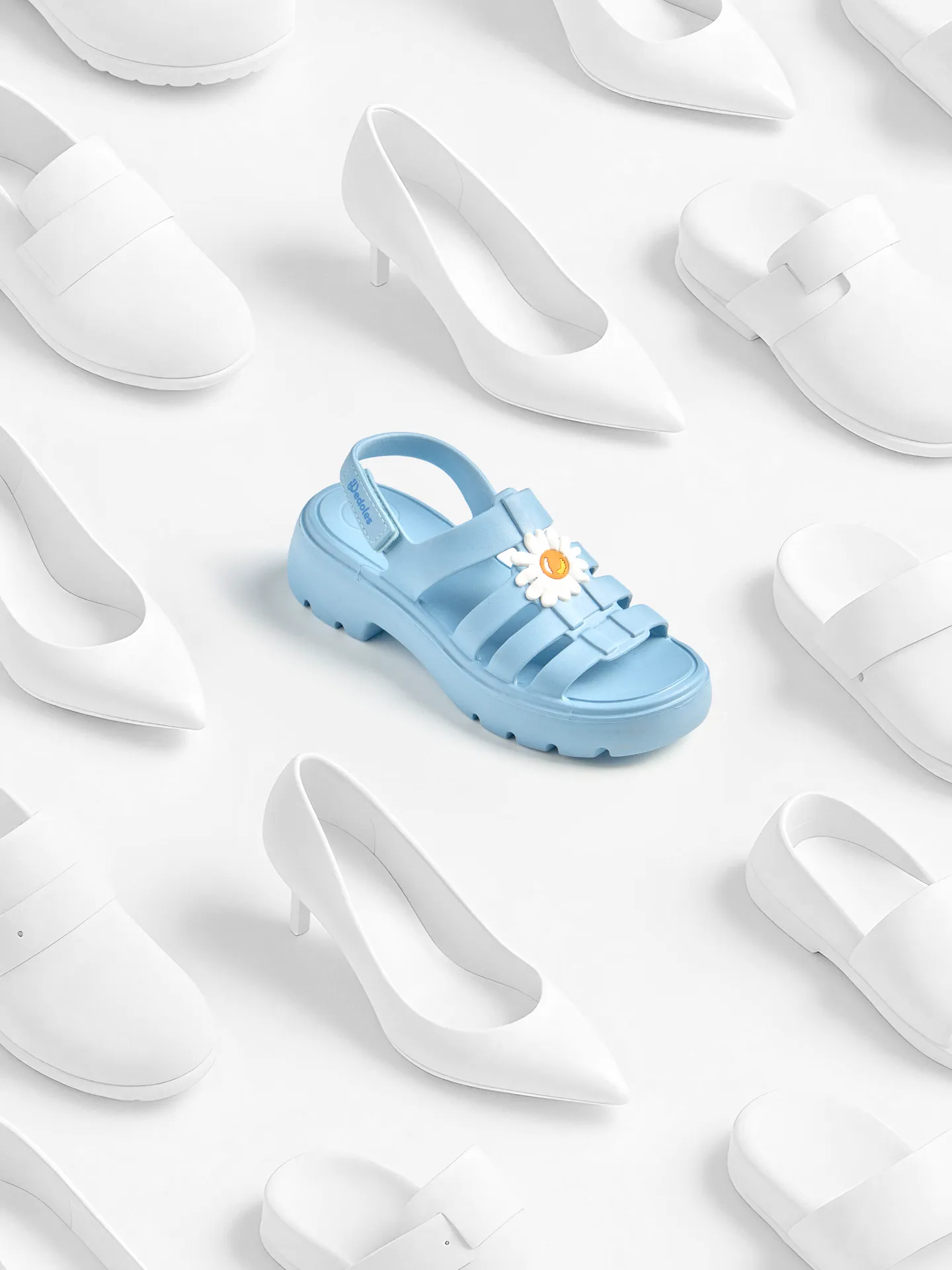 Sandalias Eva Fisherman para mujer Azul polvo - Image 4