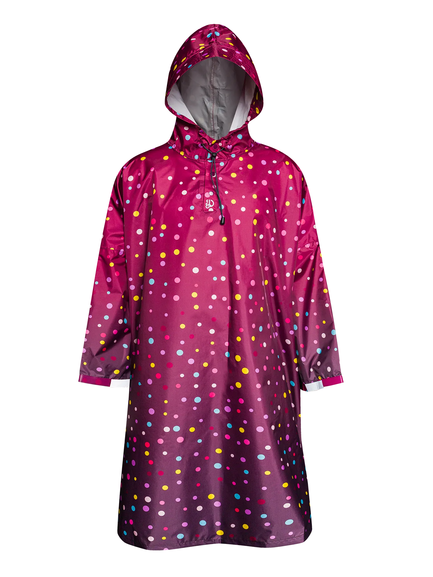 Impermeable Lunares burdeos