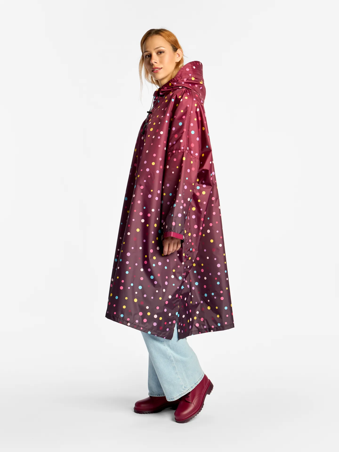 Impermeable Lunares burdeos - Image 4