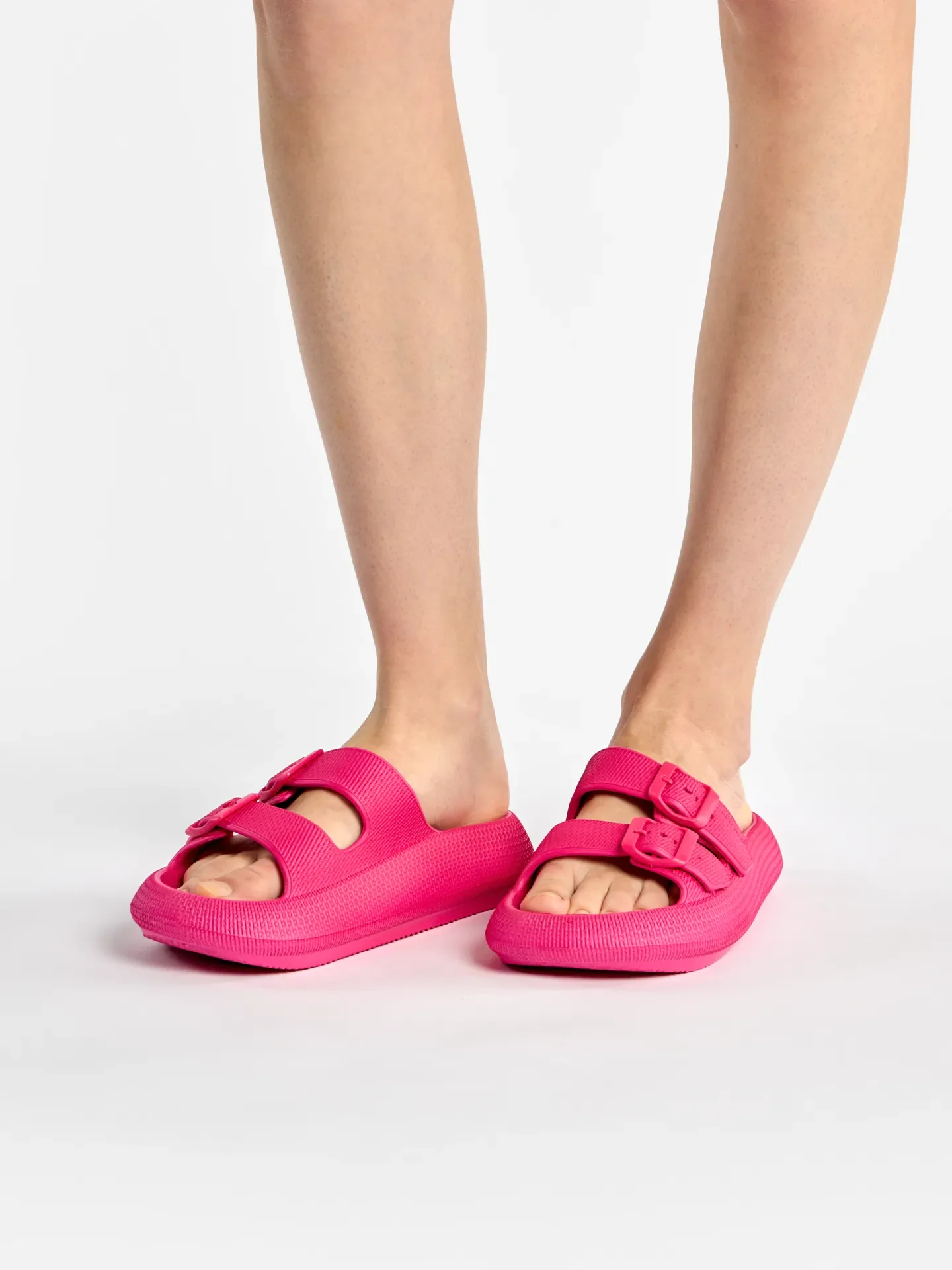 Sandalias con plataforma para mujer Rosa frambuesa - Image 5