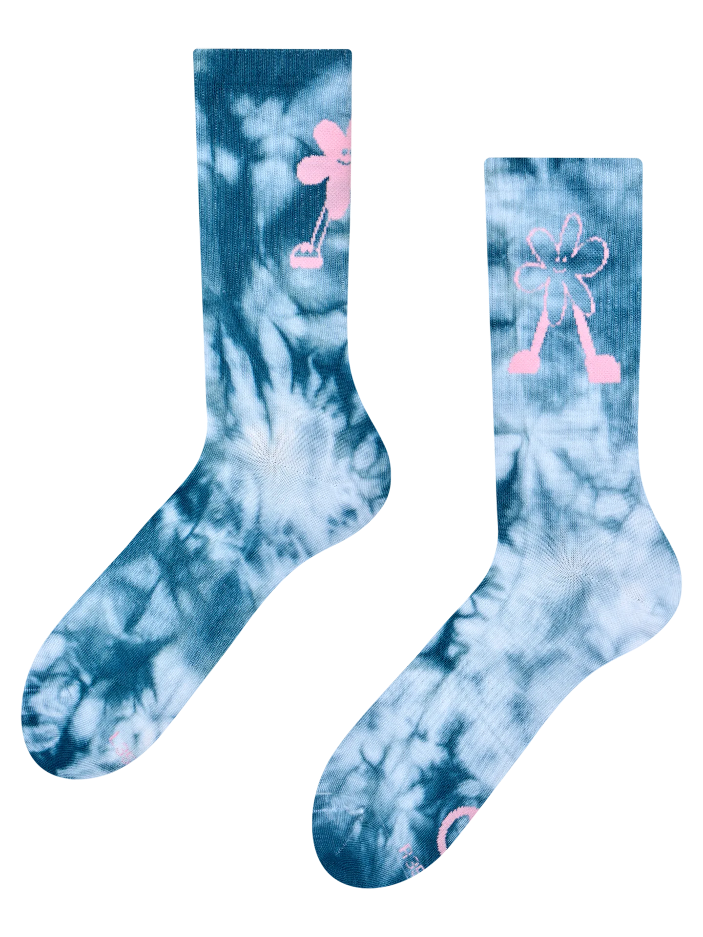 Calcetines acanalados Compi floral