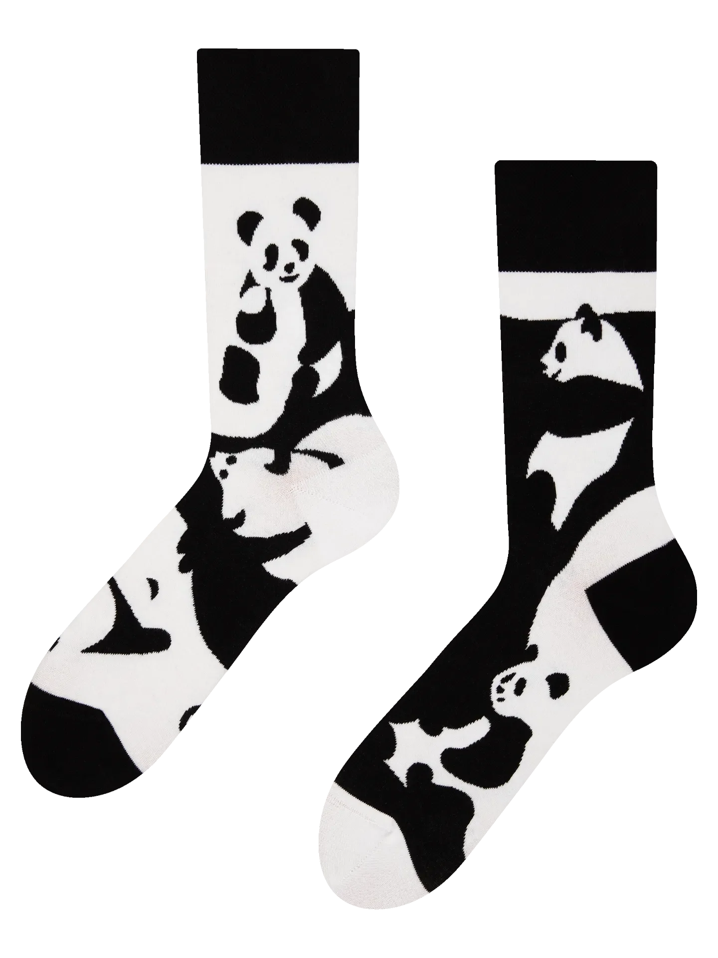 Calcetines alegres Panda abstracto