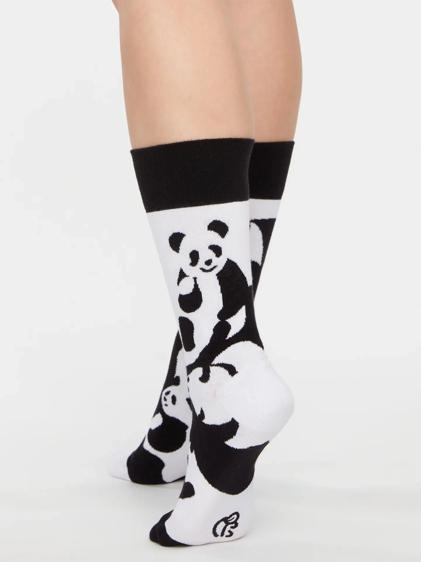 Calcetines alegres Panda abstracto - Image 3