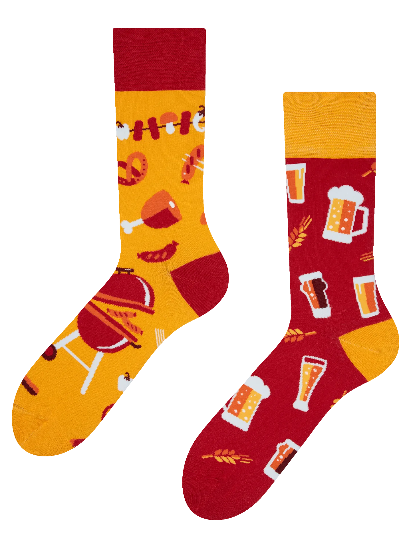 Calcetines alegres Cerveza y barbacoa