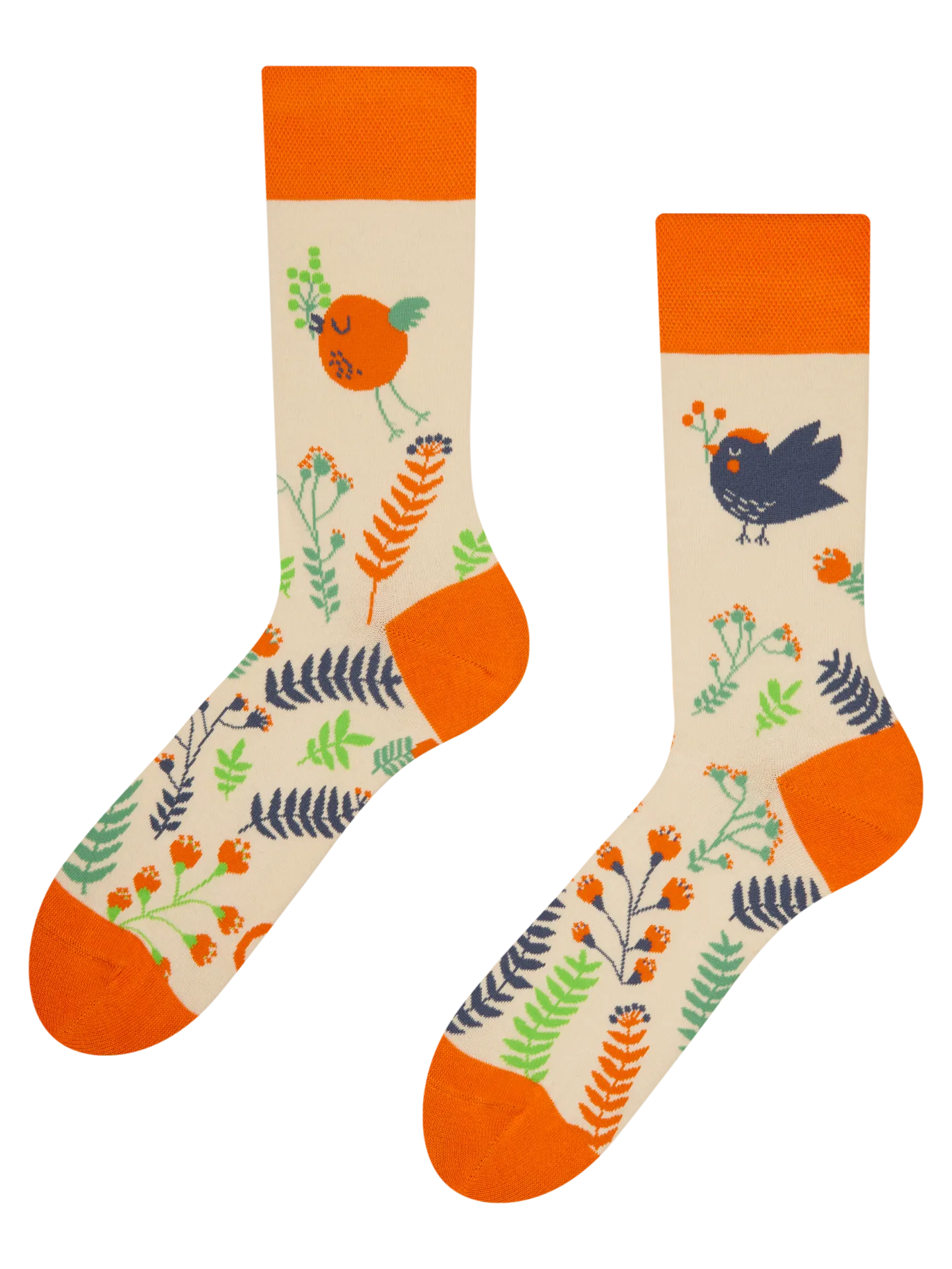 Calcetines alegres Lindos pajaritos