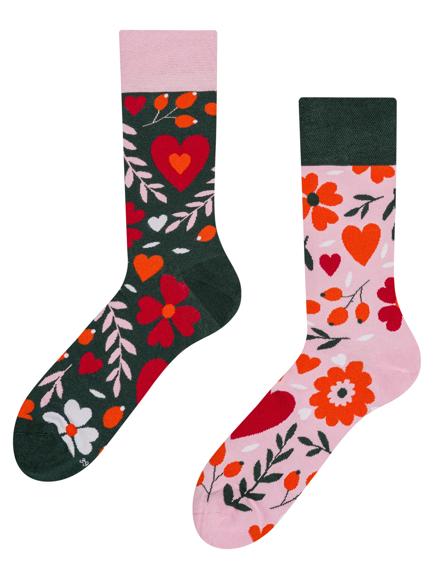 Calcetines alegres Amor floral