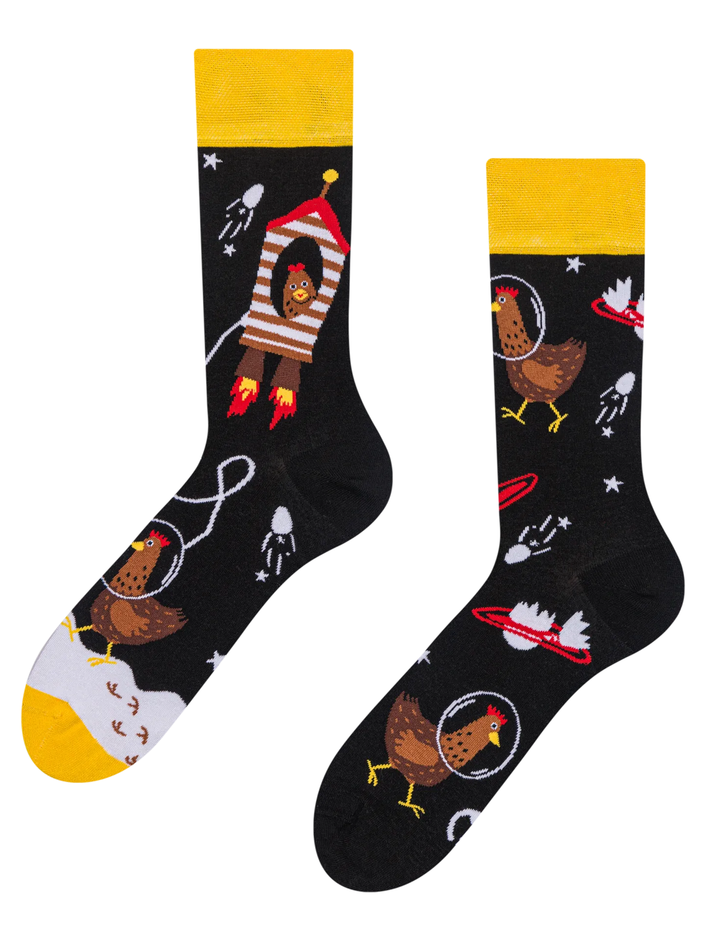 Calcetines alegres Gallina astronauta
