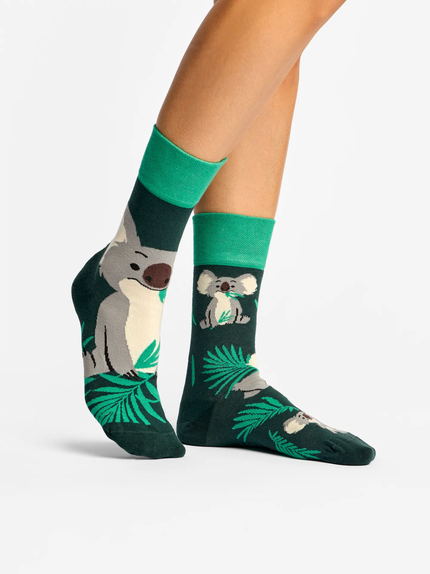 Calcetines alegres Koala y hojas - Image 3