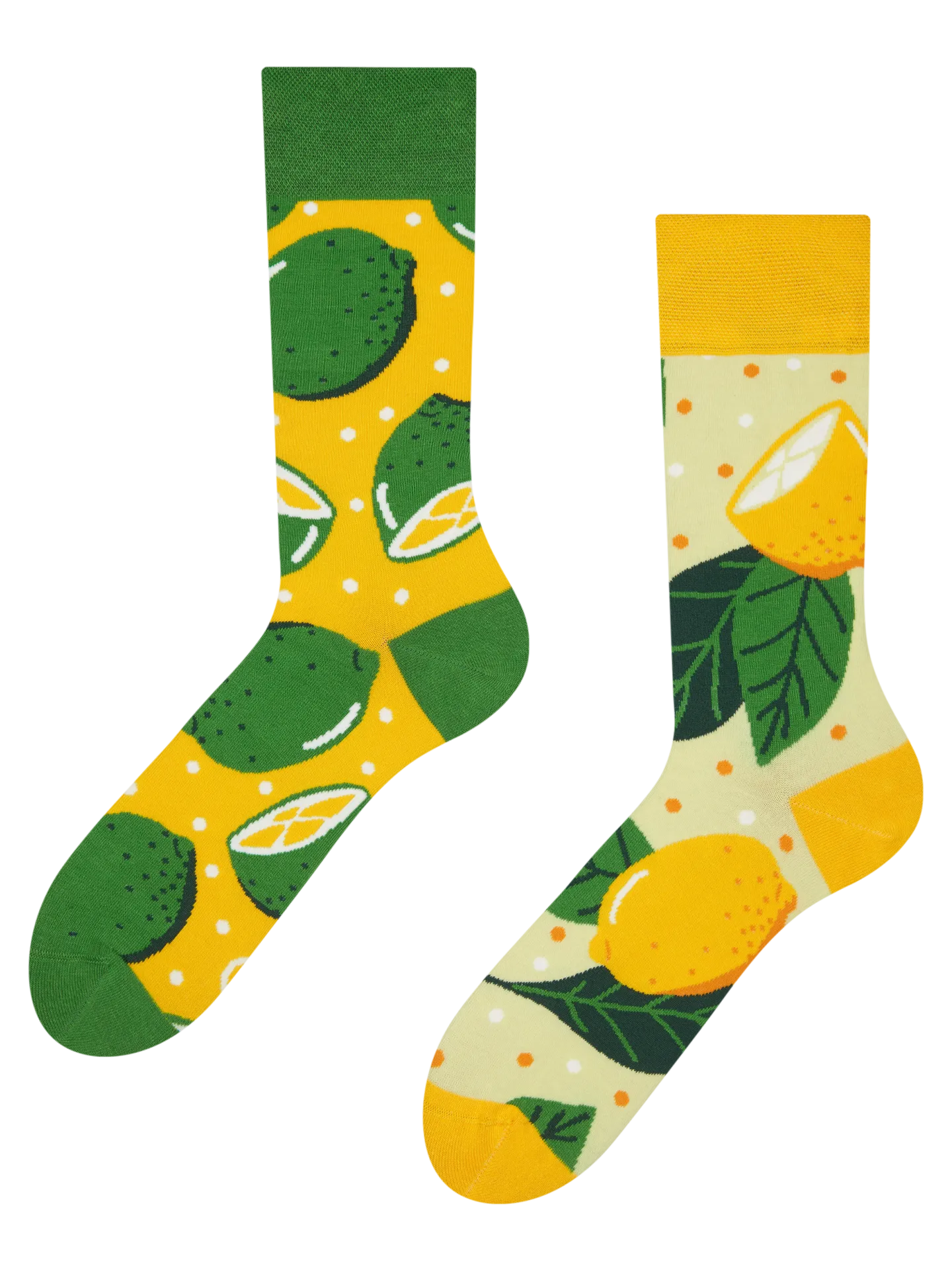 Calcetines alegres Lima y limón