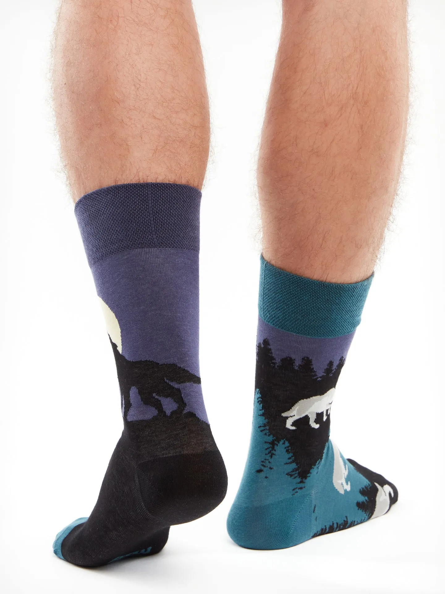 Calcetines alegres Lobo de la luna - Image 3