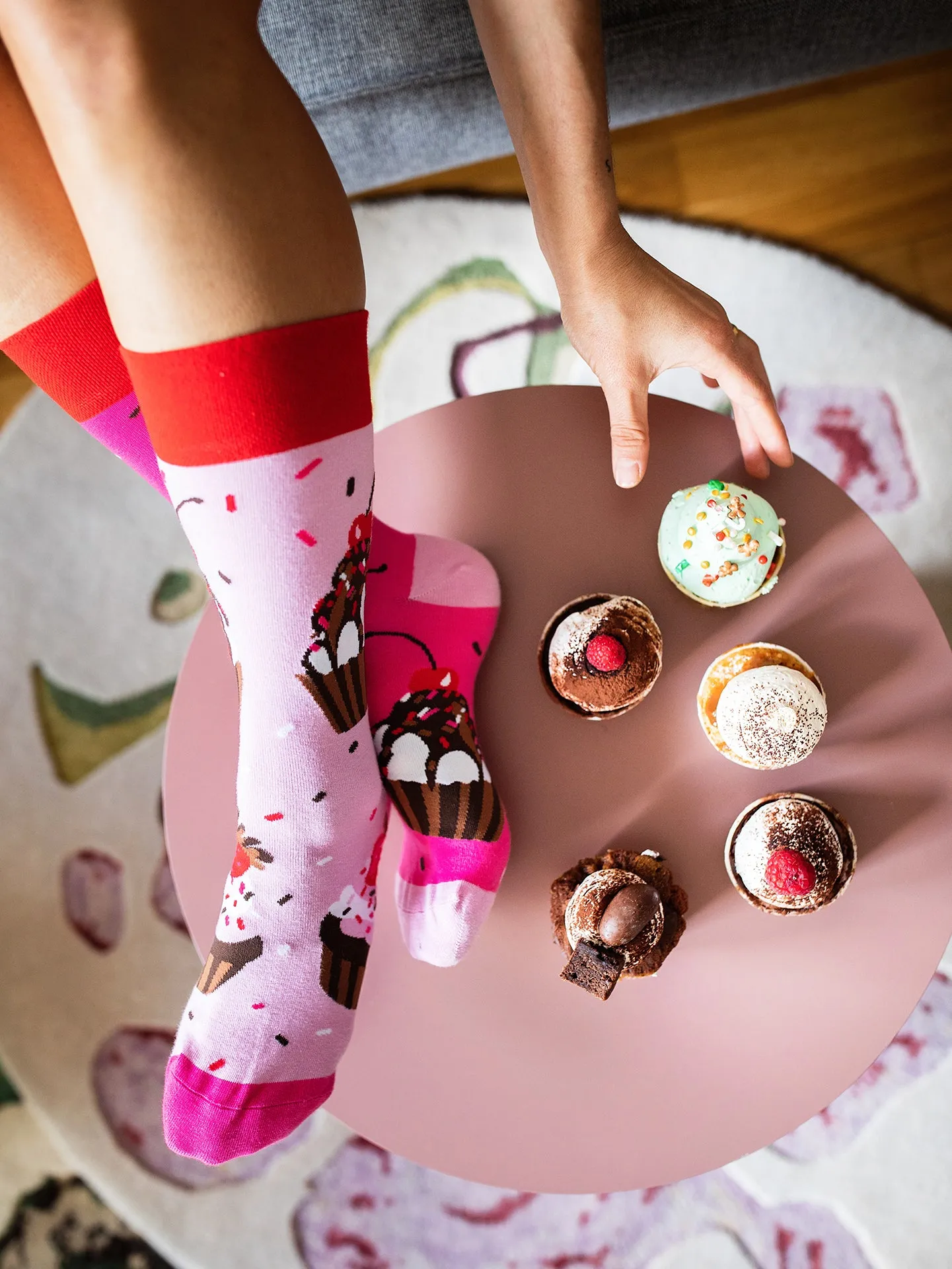 Calcetines alegres Cupcakes rosa - Image 6