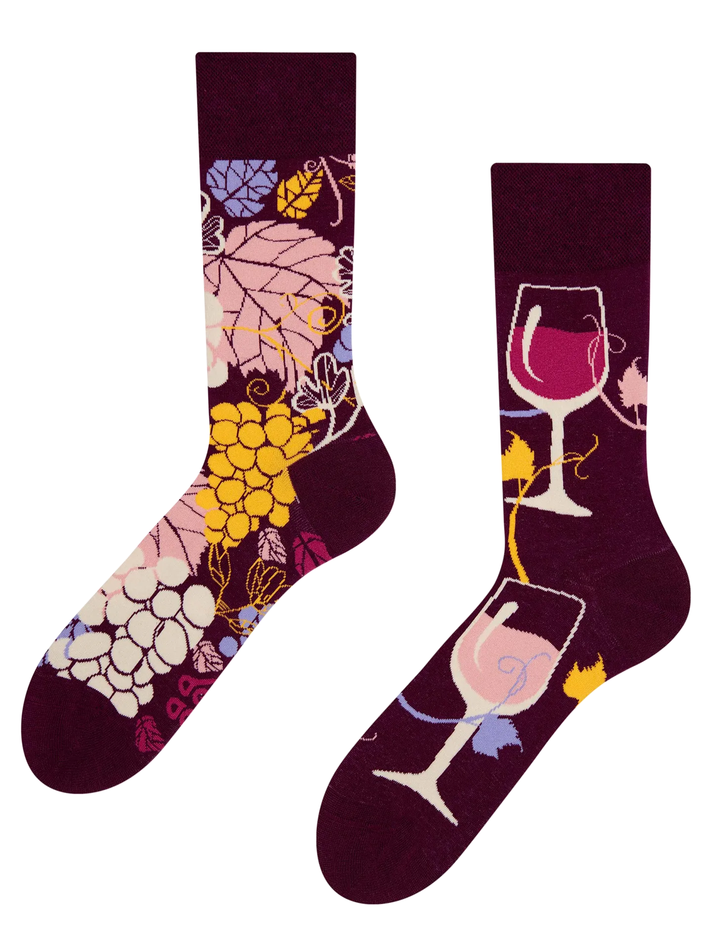 Calcetines alegres Vino tinto