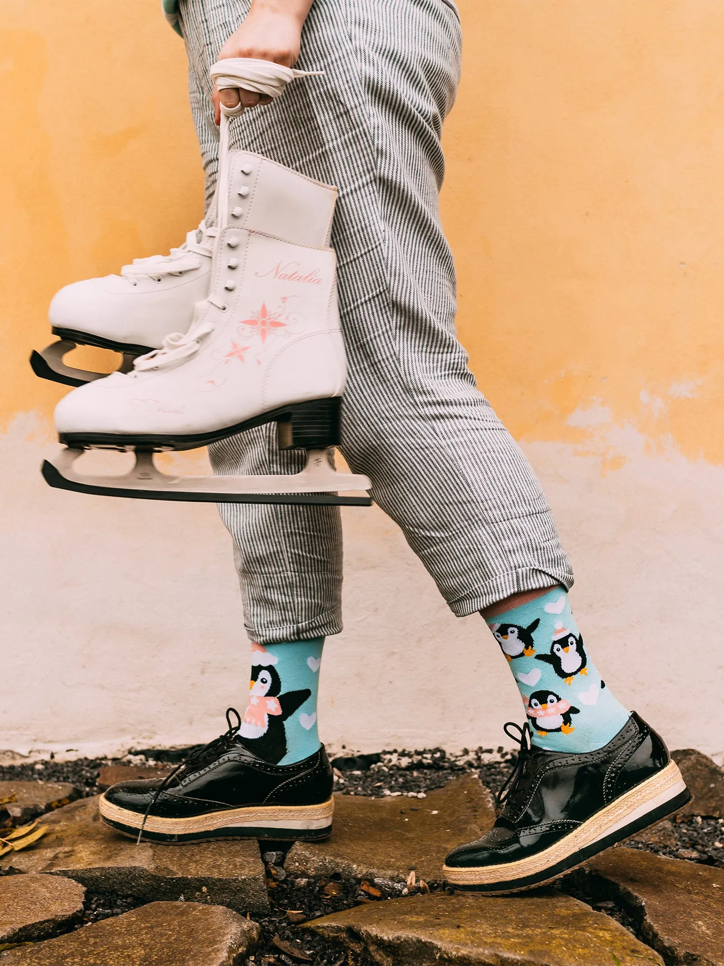 Calcetines alegres Pingüino patinador - Image 6