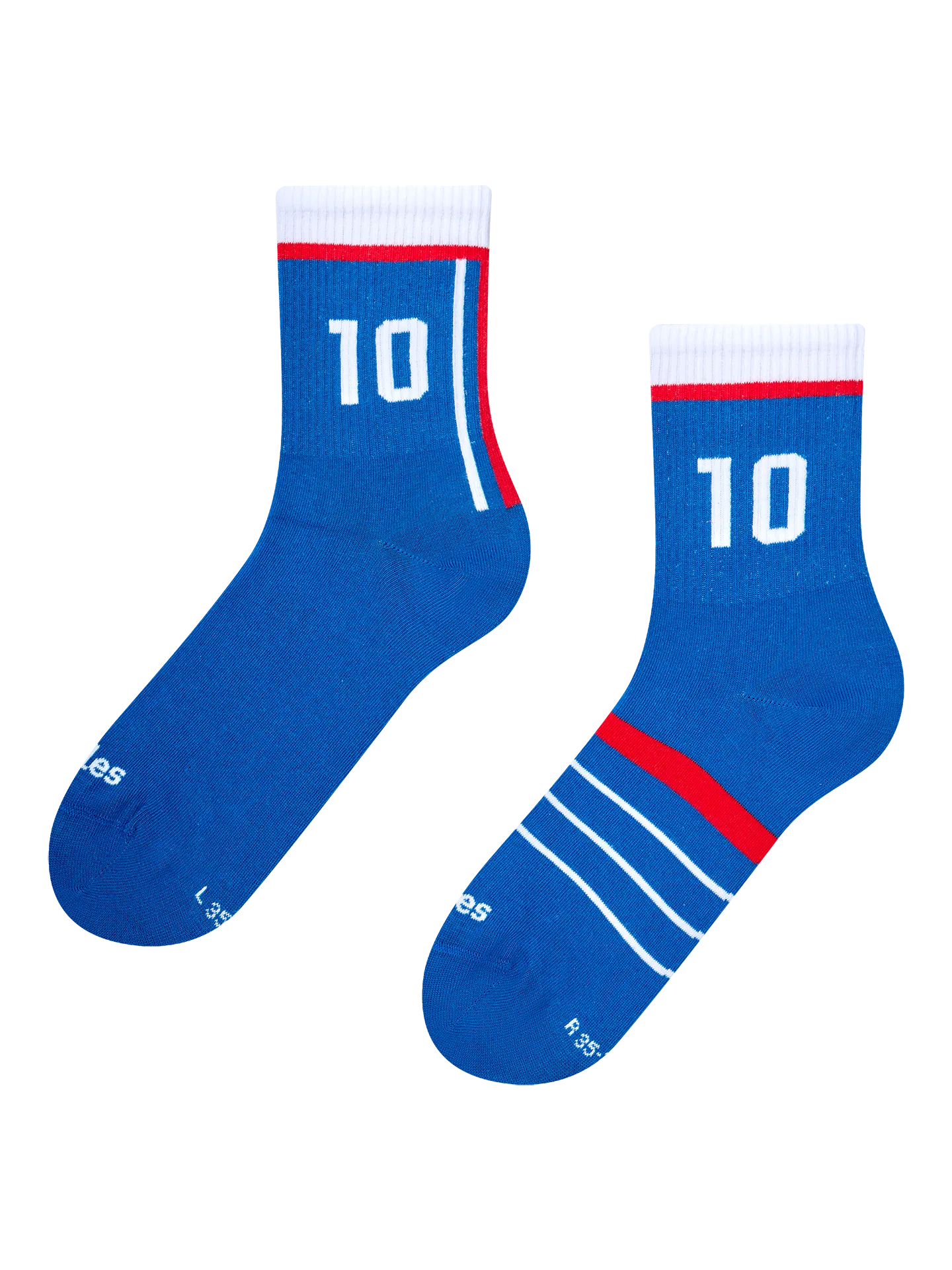 Calcetines acanalados de media caña Leyendas del futbol francés