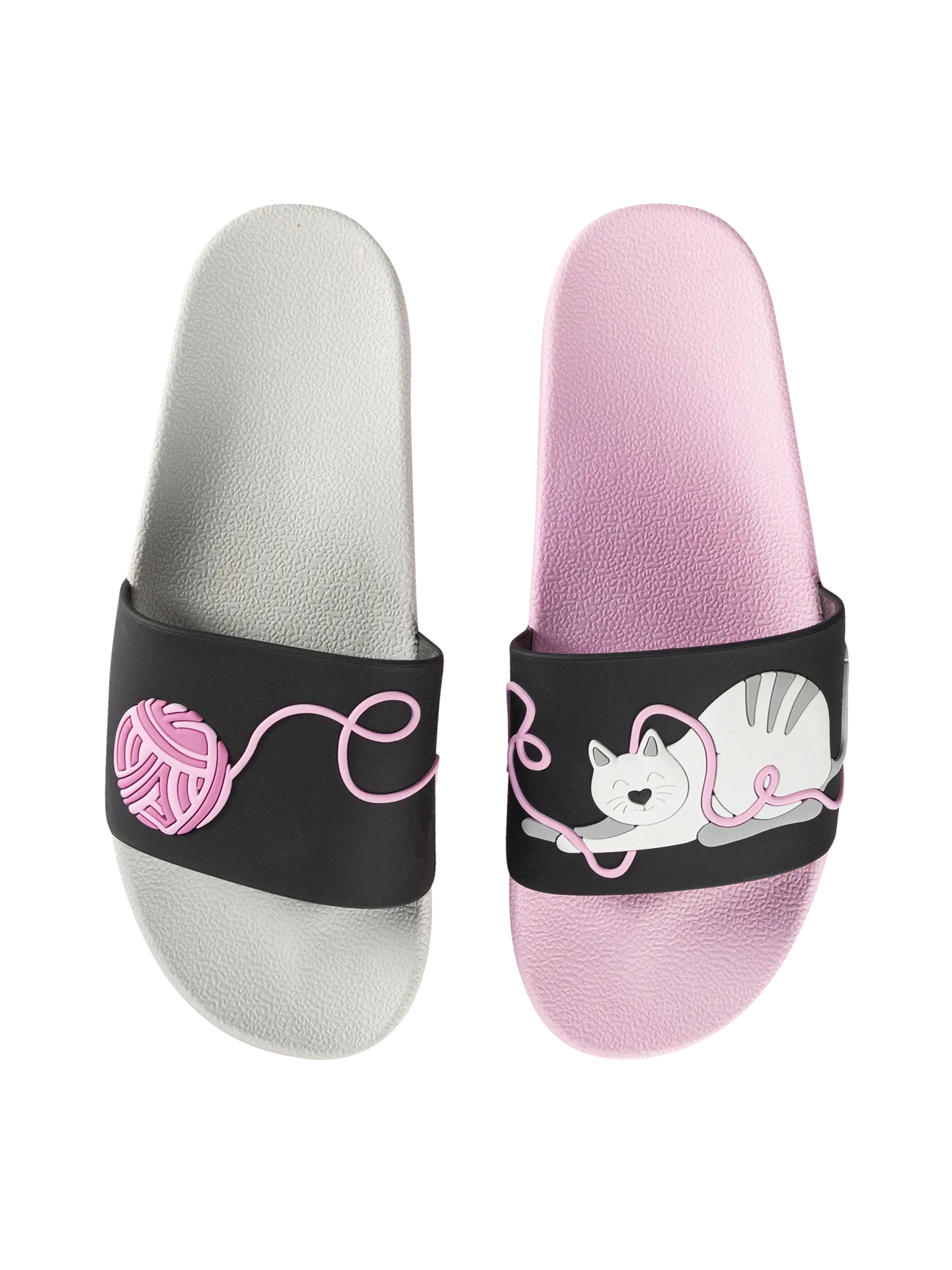 Chanclas alegres Gato y pelota