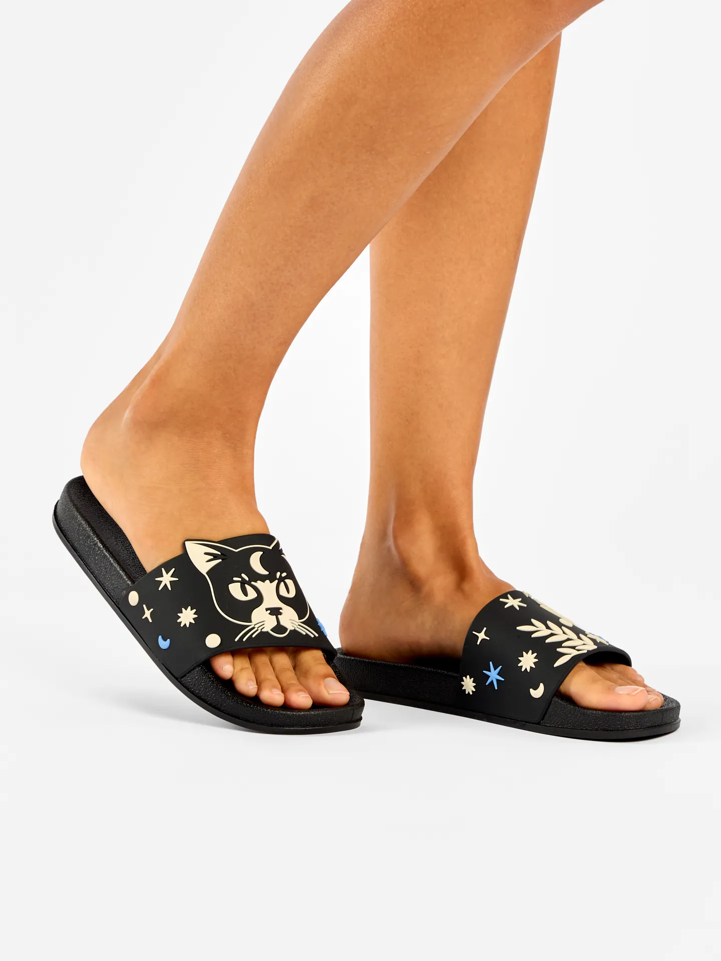 Chanclas alegres Gato y luna - Image 5