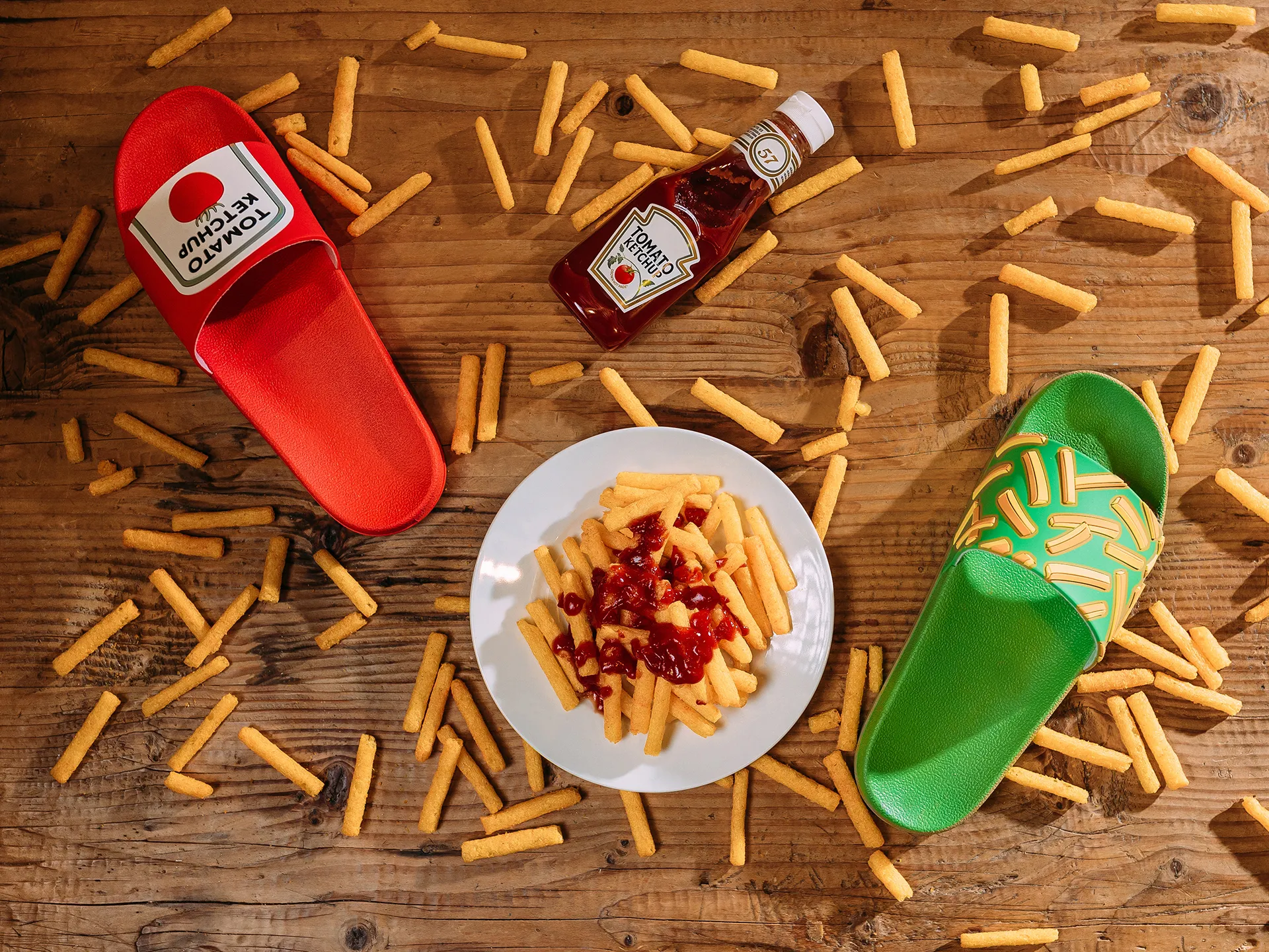 Chanclas alegres Patatas fritas con kétchup - Image 3