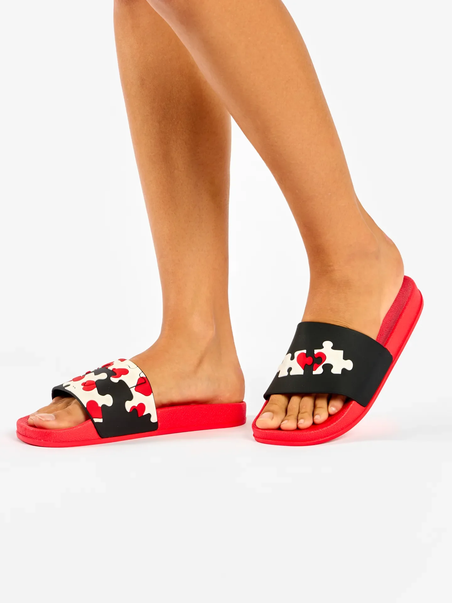 Chanclas alegres Rompecabezas de corazones - Image 4
