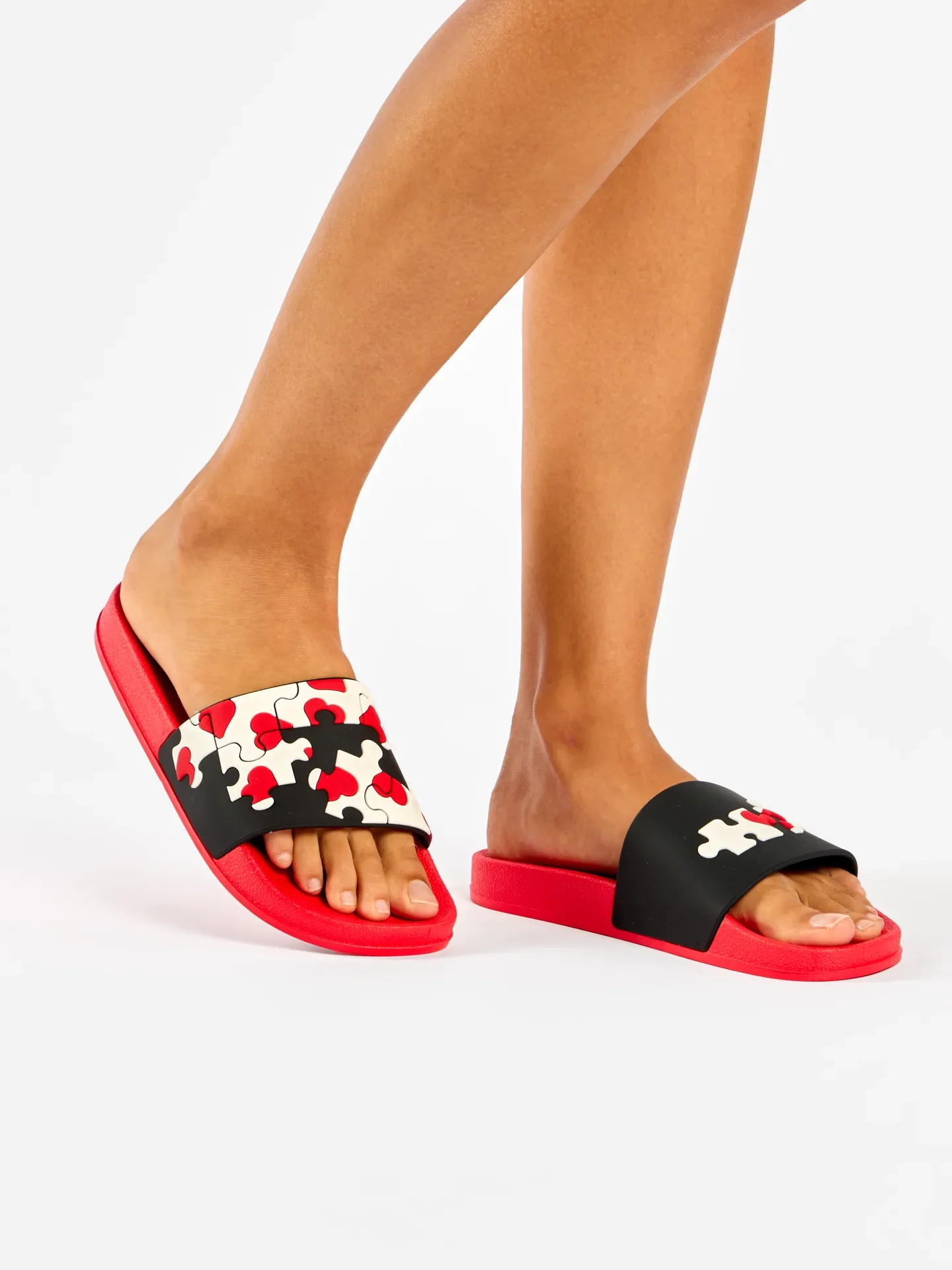 Chanclas alegres Rompecabezas de corazones - Image 5