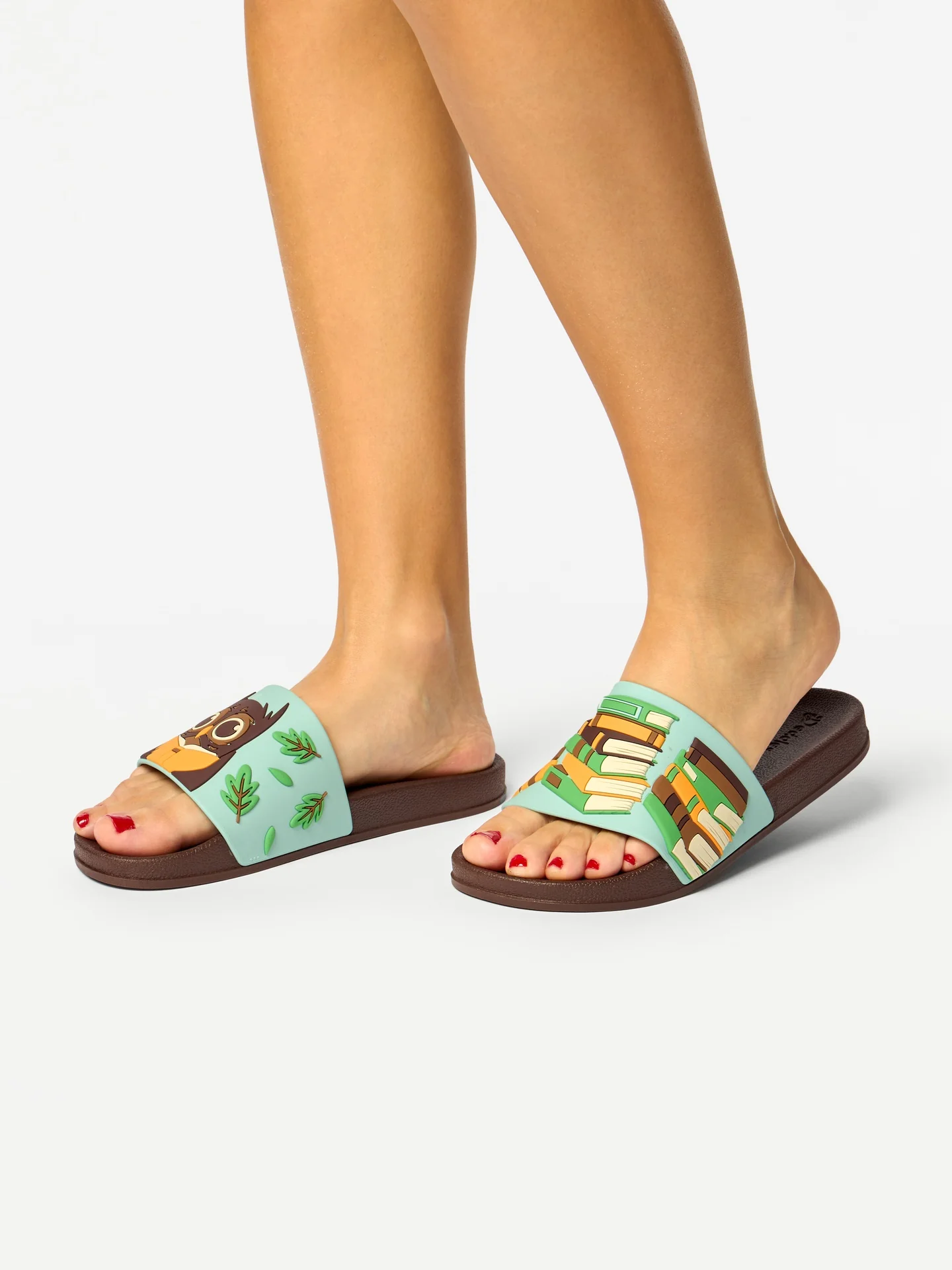 Chanclas alegres Búho y libros - Image 2