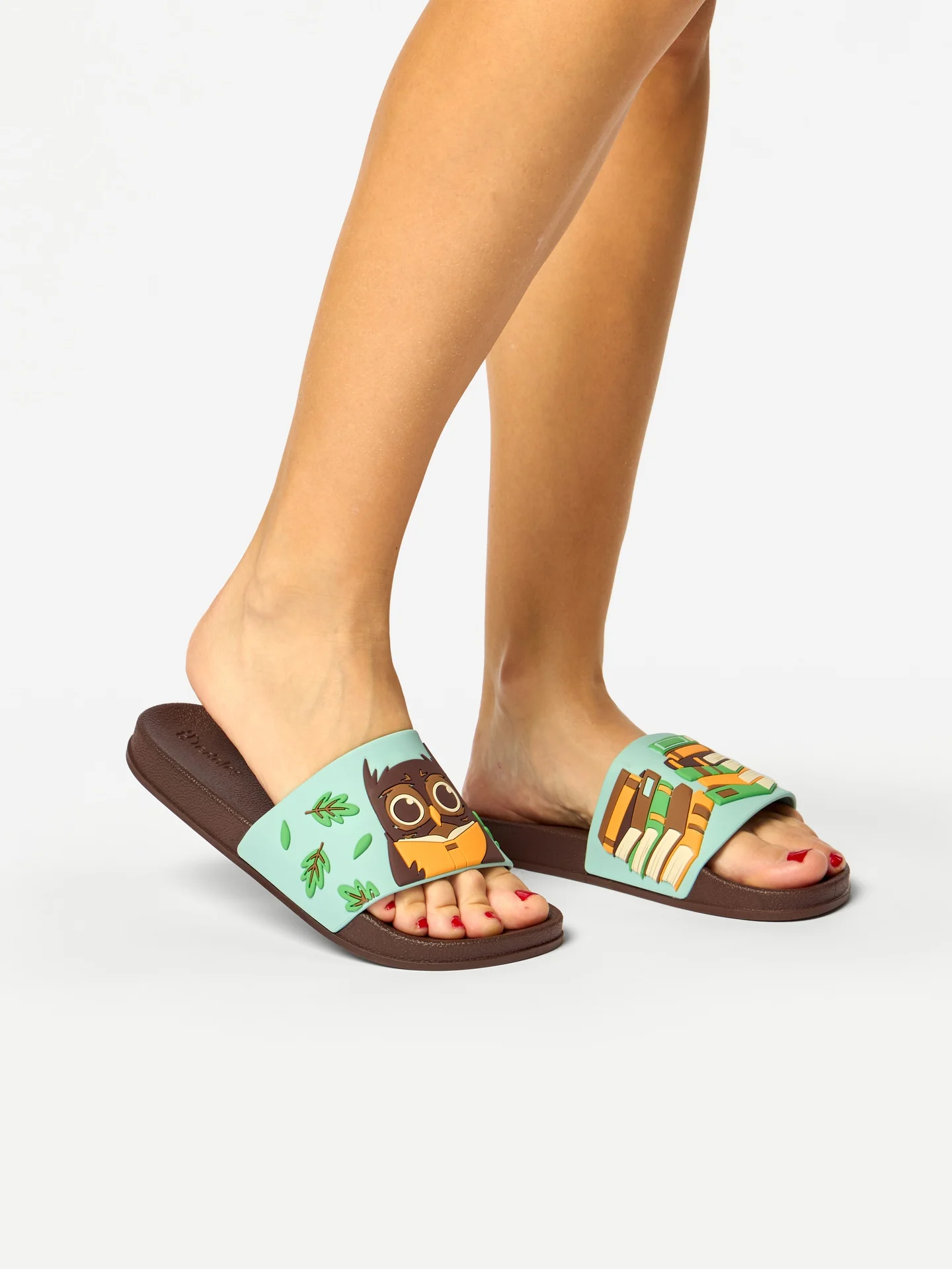 Chanclas alegres Búho y libros - Image 4