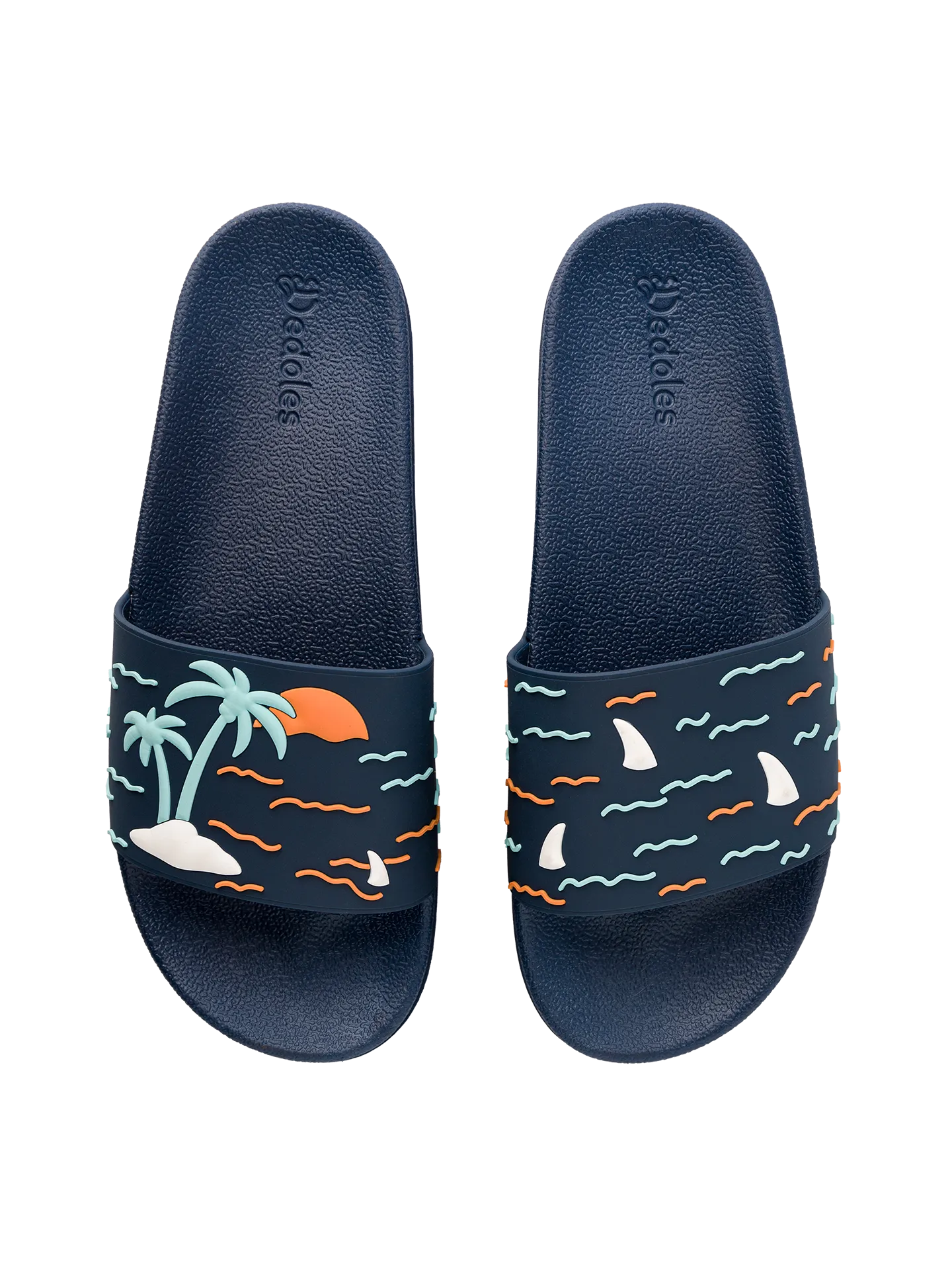 Chanclas alegres Isla tropical