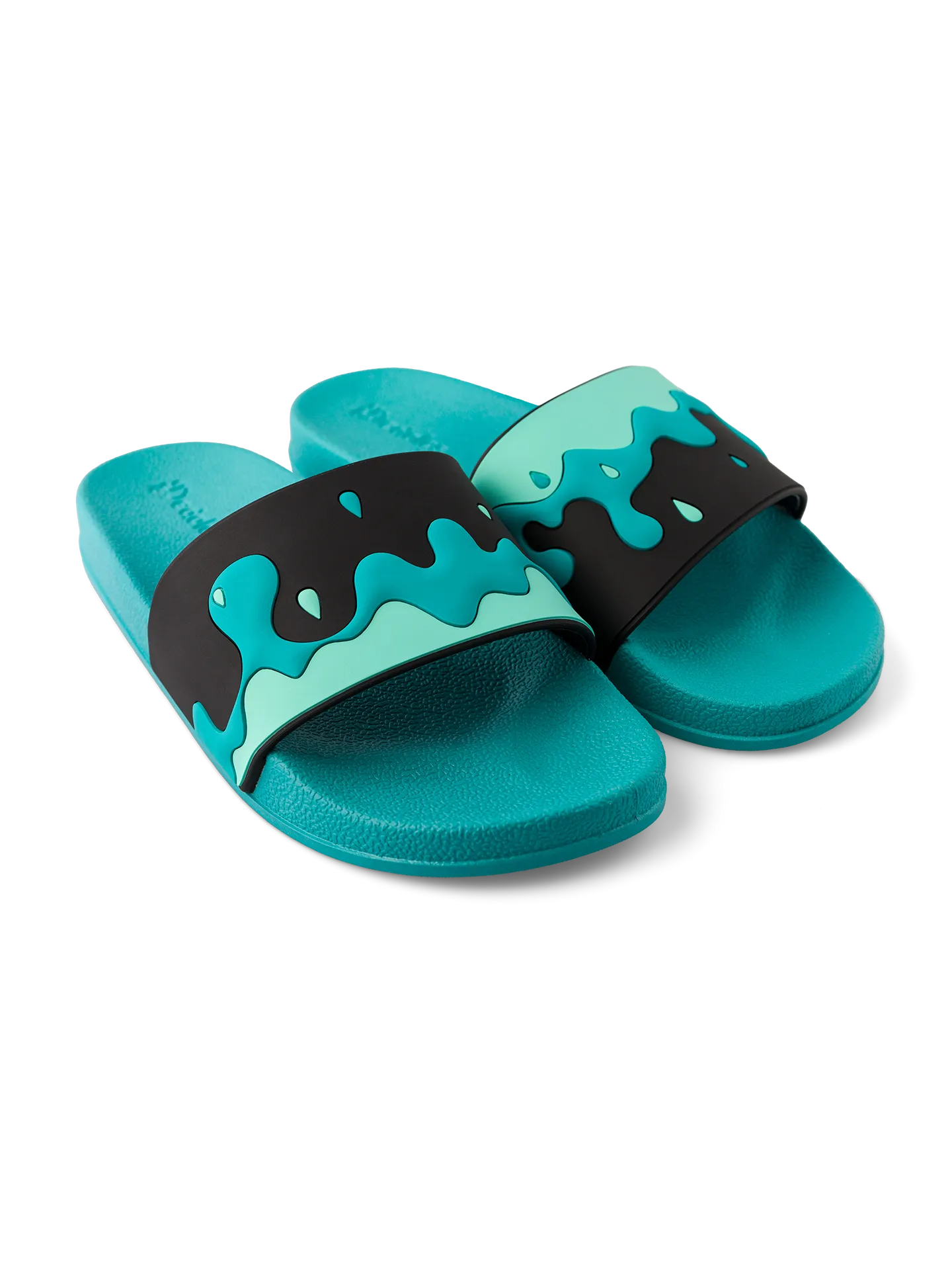 Chanclas alegres Gotas de agua turquesas - Image 2