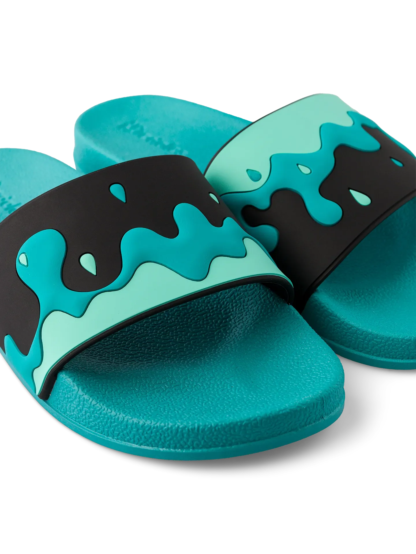 Chanclas alegres Gotas de agua turquesas - Image 3
