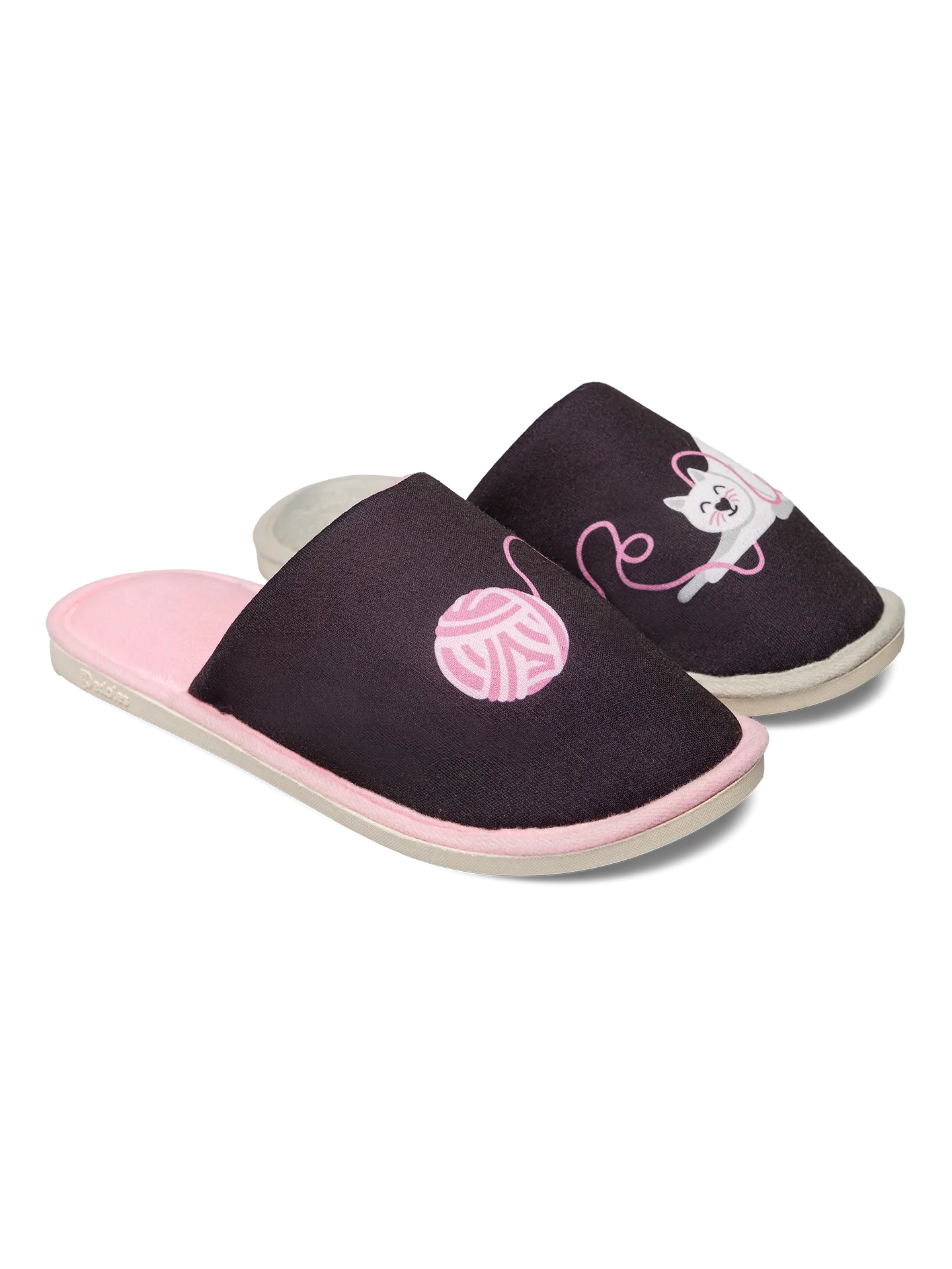 Pantuflas alegres Gato y pelota - Image 2