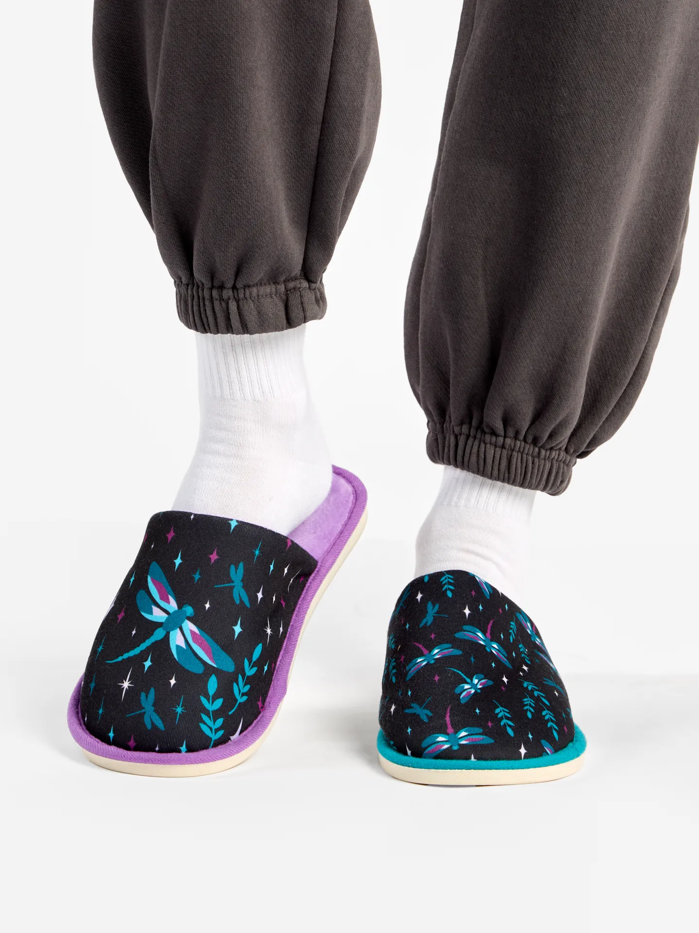 Pantuflas alegres Libélulas en la noche - Image 4